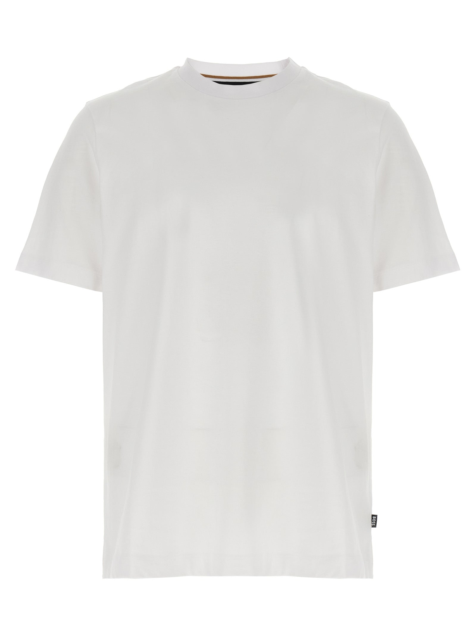 HUGO BOSS White Cotton T-Shirt - Designer Casual Luxury
