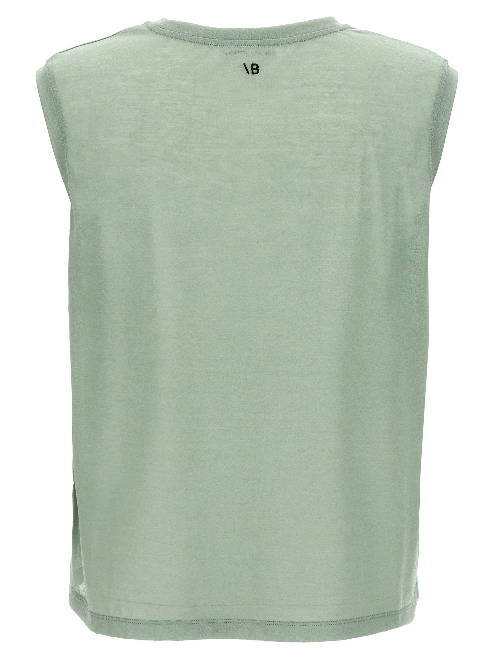 Experience the allure of the Victoria Beckham Bicolor Cotton Sleeveless T-Shirt, where artisanal craftsmanship meets luxurious comfort, perfect for the discerning style connoisseur.