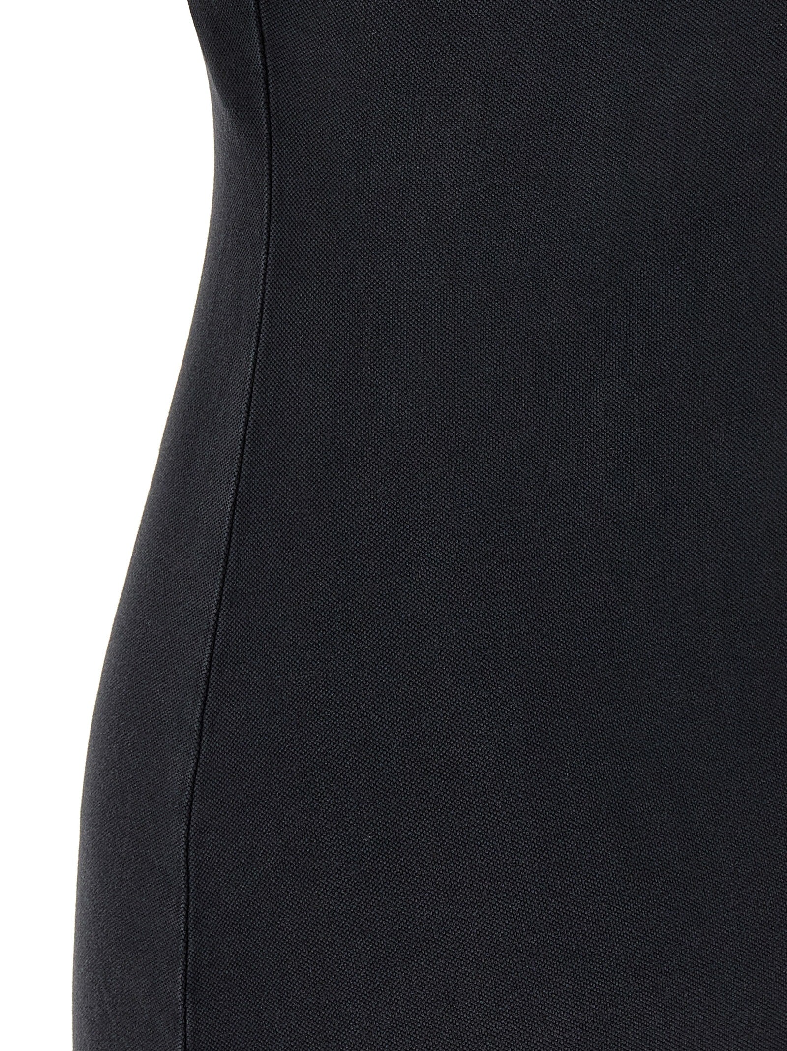 Balenciaga Black Cotton Short Dress - Designer Couture Elegance