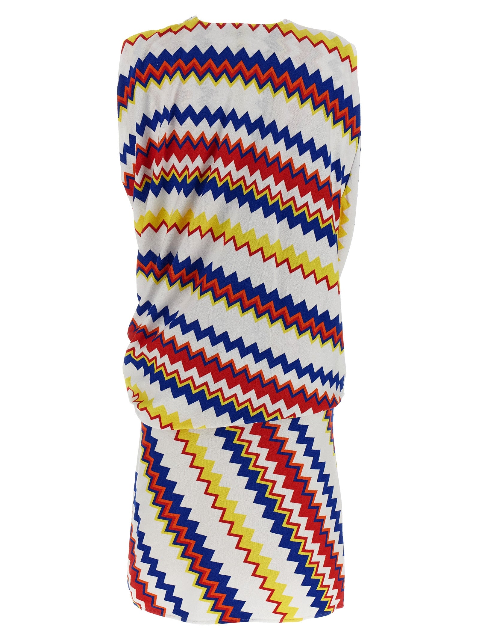 Elevate your style with the Missoni Multicolor Viscose Short Dress, a masterpiece of artisanal elegance crafted in Italy, perfect for making a bold statement.