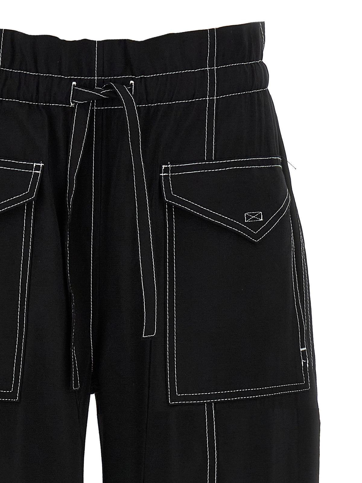 Ganni High-Waisted Black Casual Pants - Effortless Luxe Style