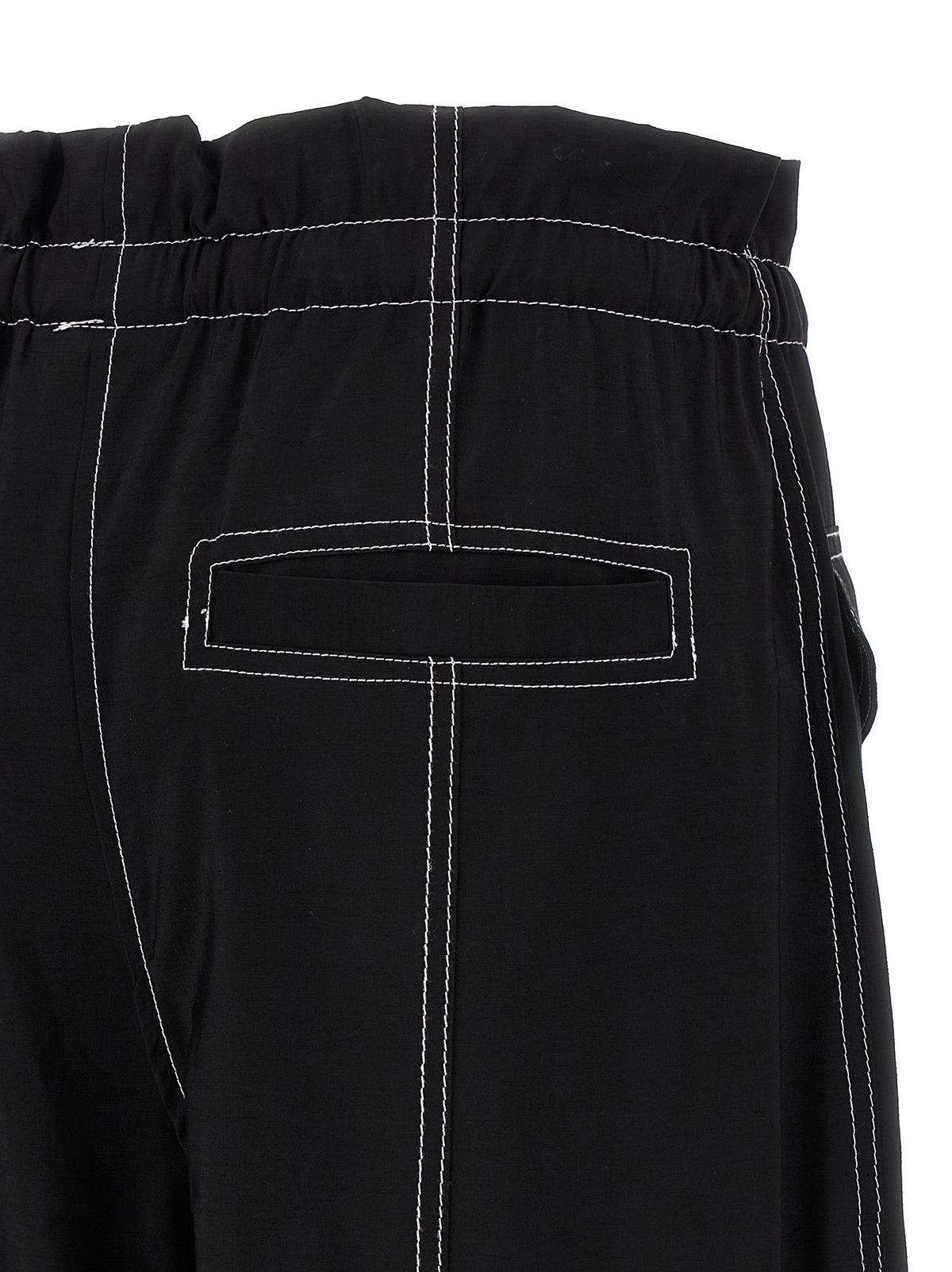 Ganni Black Viscose Casual Pants - Effortless Luxe Style