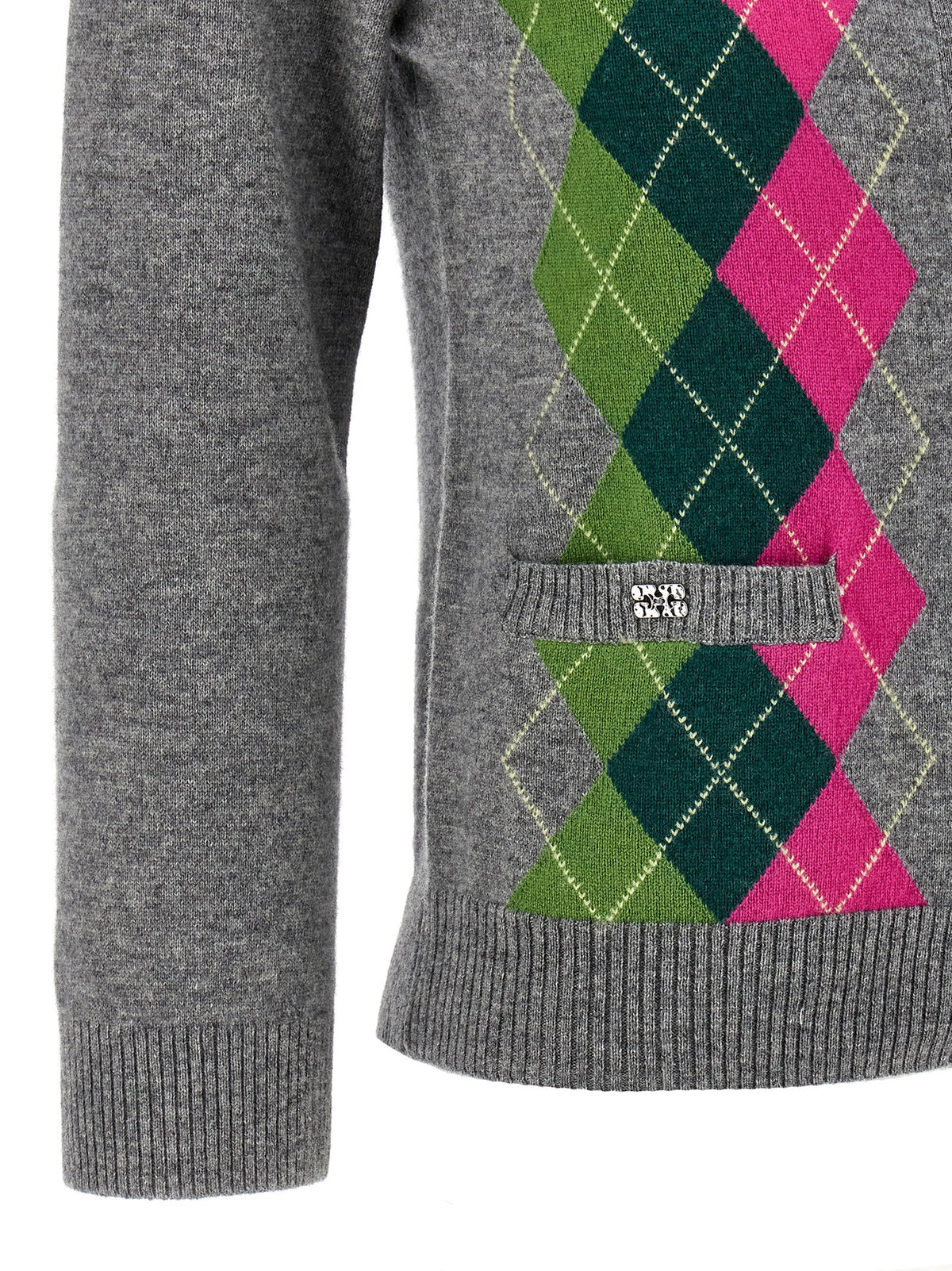 Ganni Gray Merino Wool Cardigan - Timeless Luxury Essential