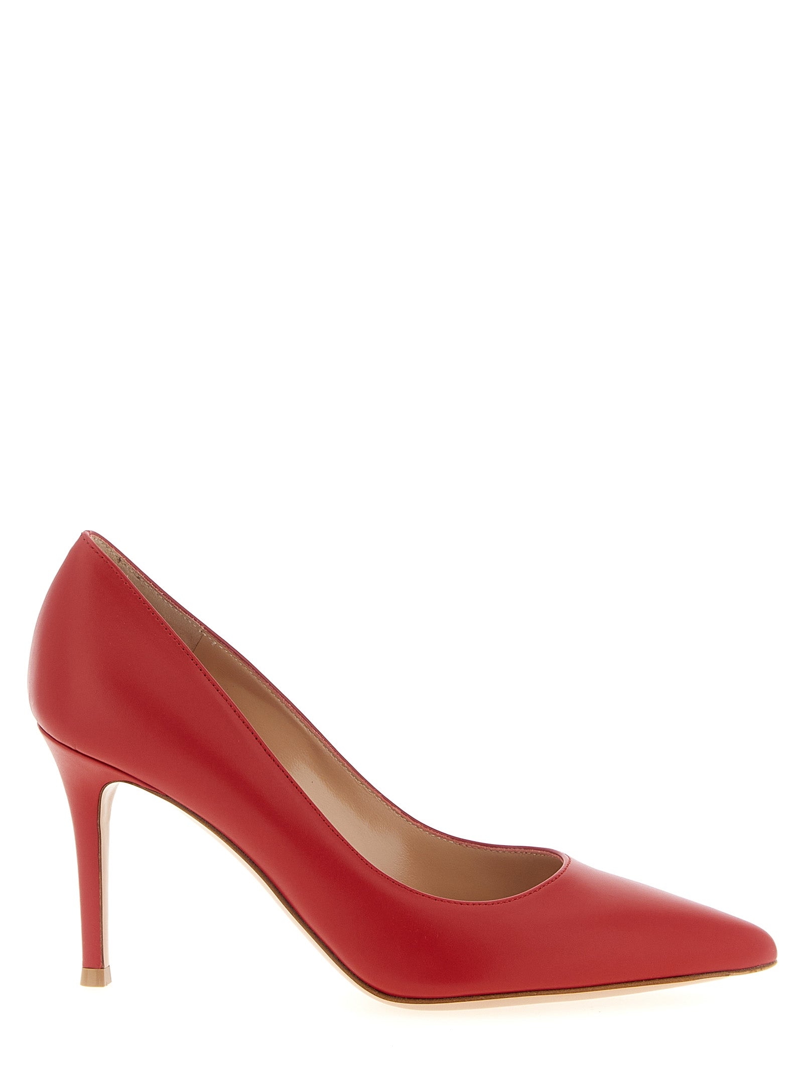 Step into a realm of elegance with Gianvito Rossi's Multicolor Calfskin High Heel Pumps, where artisanal craftsmanship meets bold sophistication for discerning tastes.