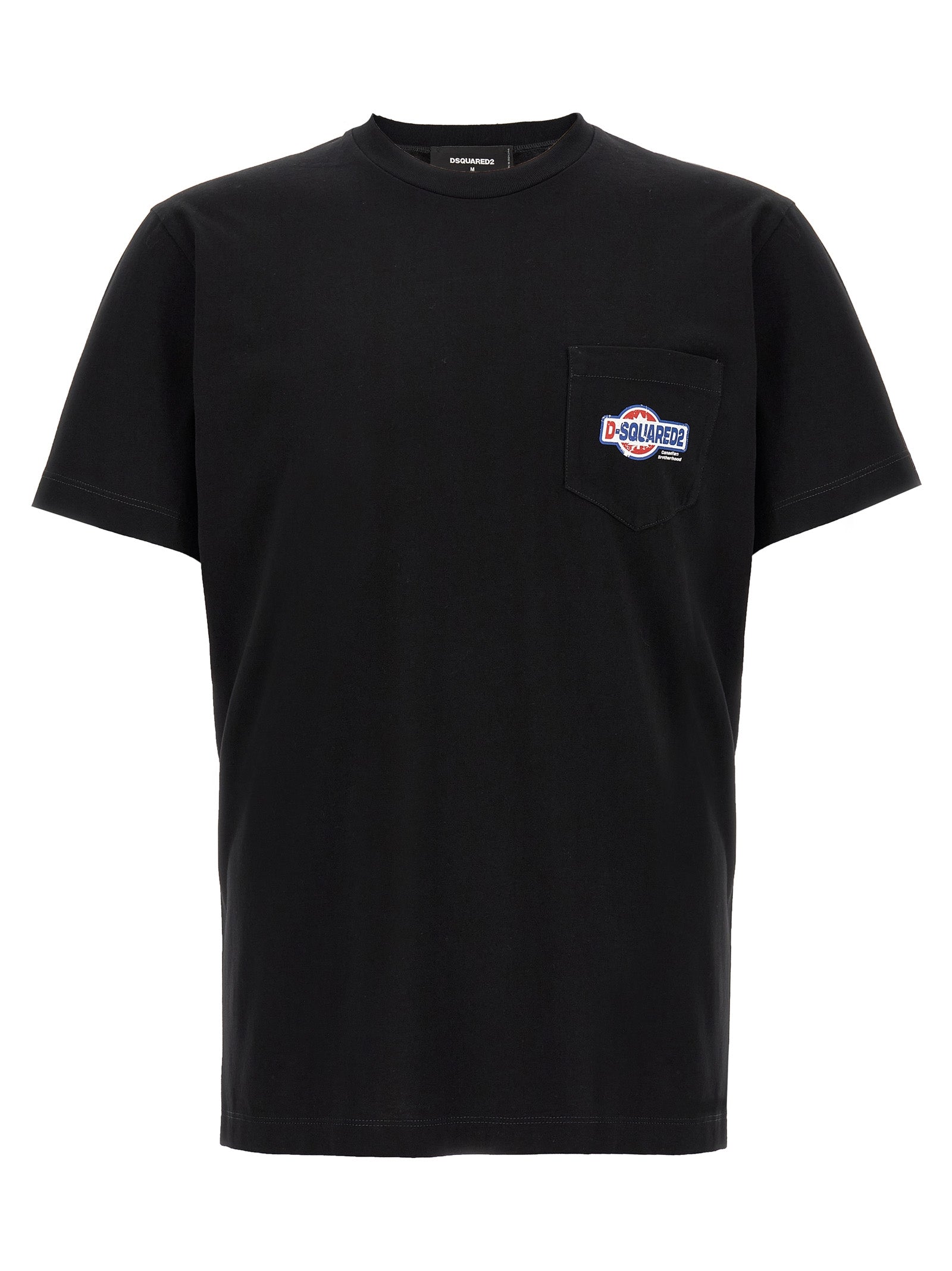 Dsquared² Black Cotton T-Shirt, Designer Luxury Statement Wear