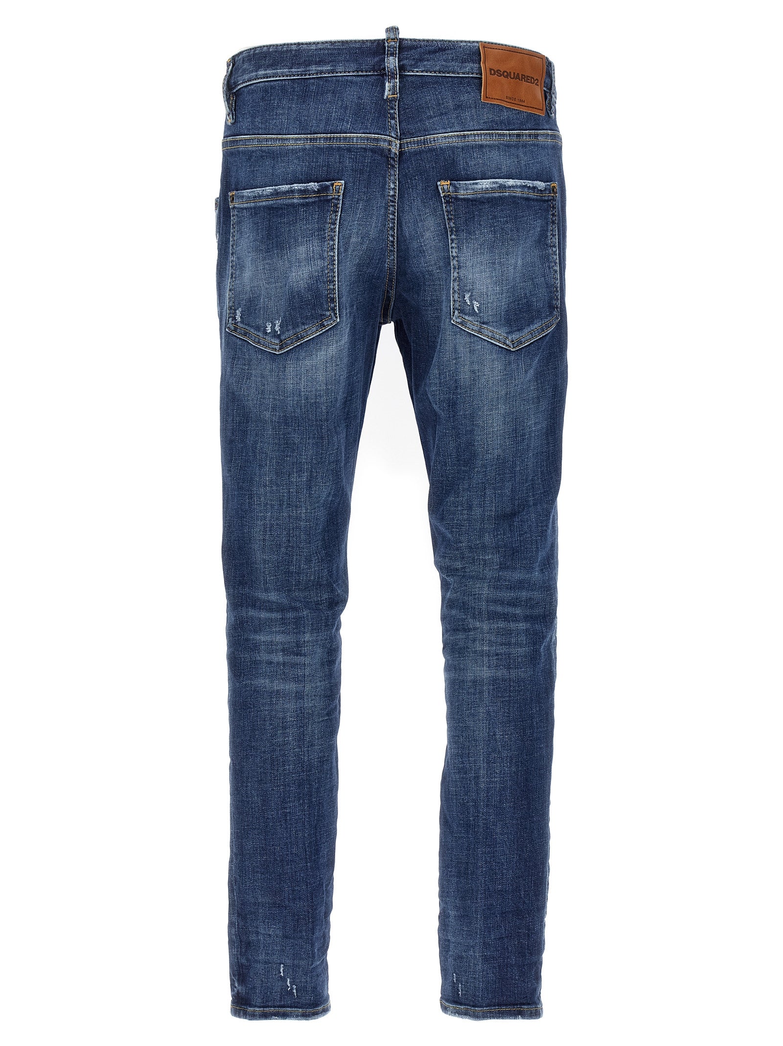 Dsquared² Blue Cotton Skinny Jeans - Designer Luxury Couture