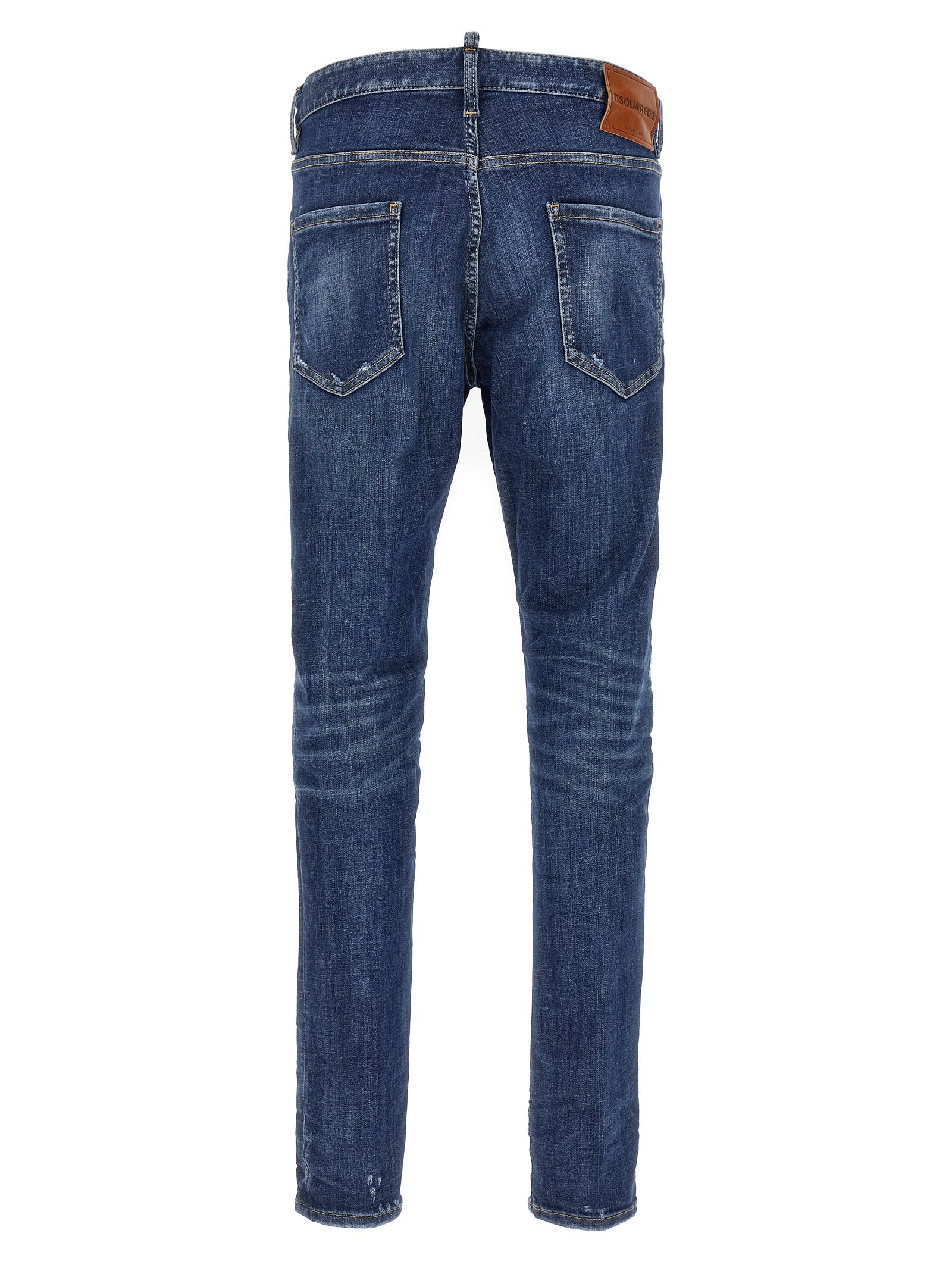 Dsquared² Blue Cotton Slim Fit Jeans – Artisanally Crafted Luxury