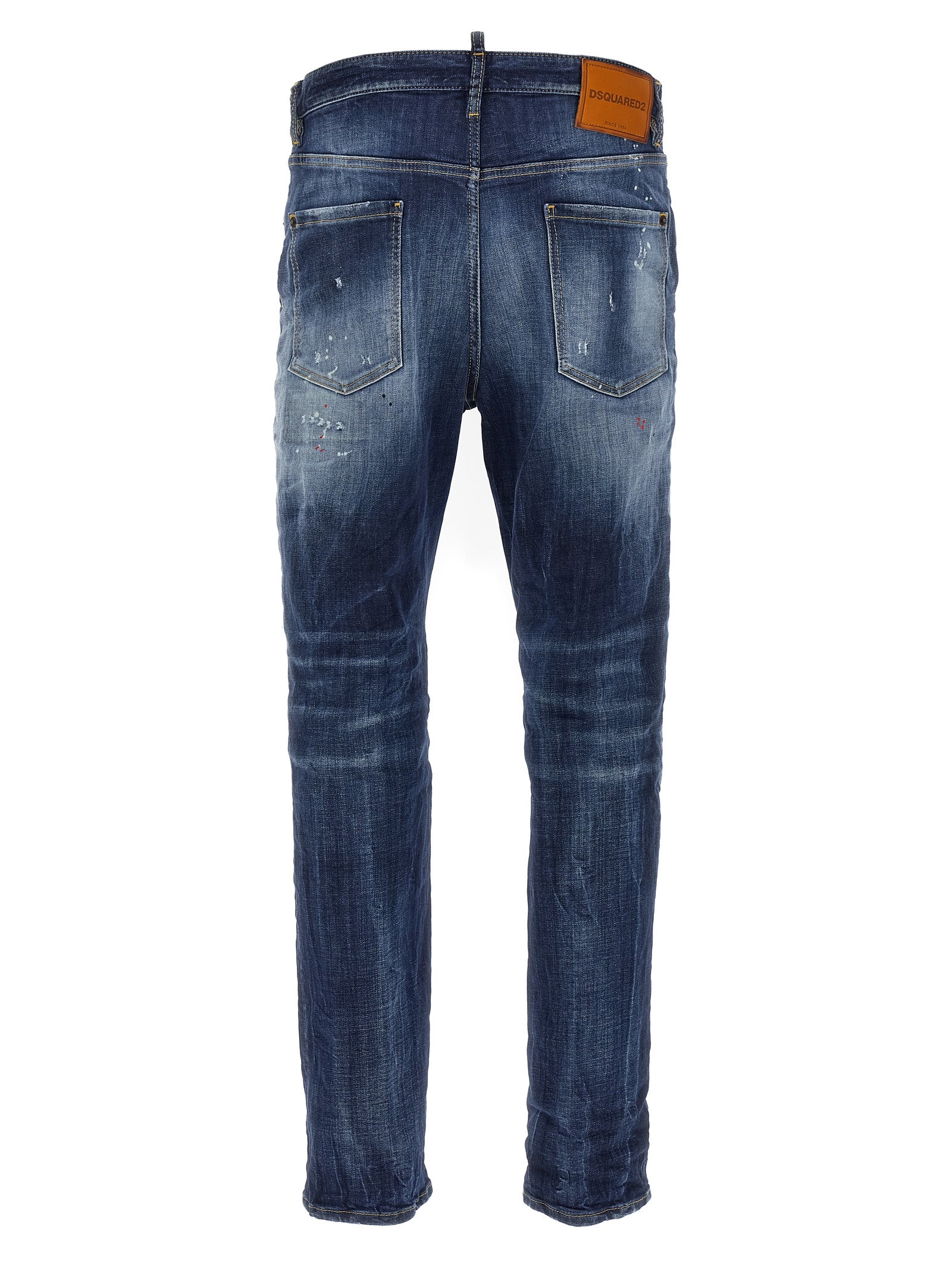 Dsquared² Blue Cotton Relaxed Fit Jeans, Artisanal Luxury Denim