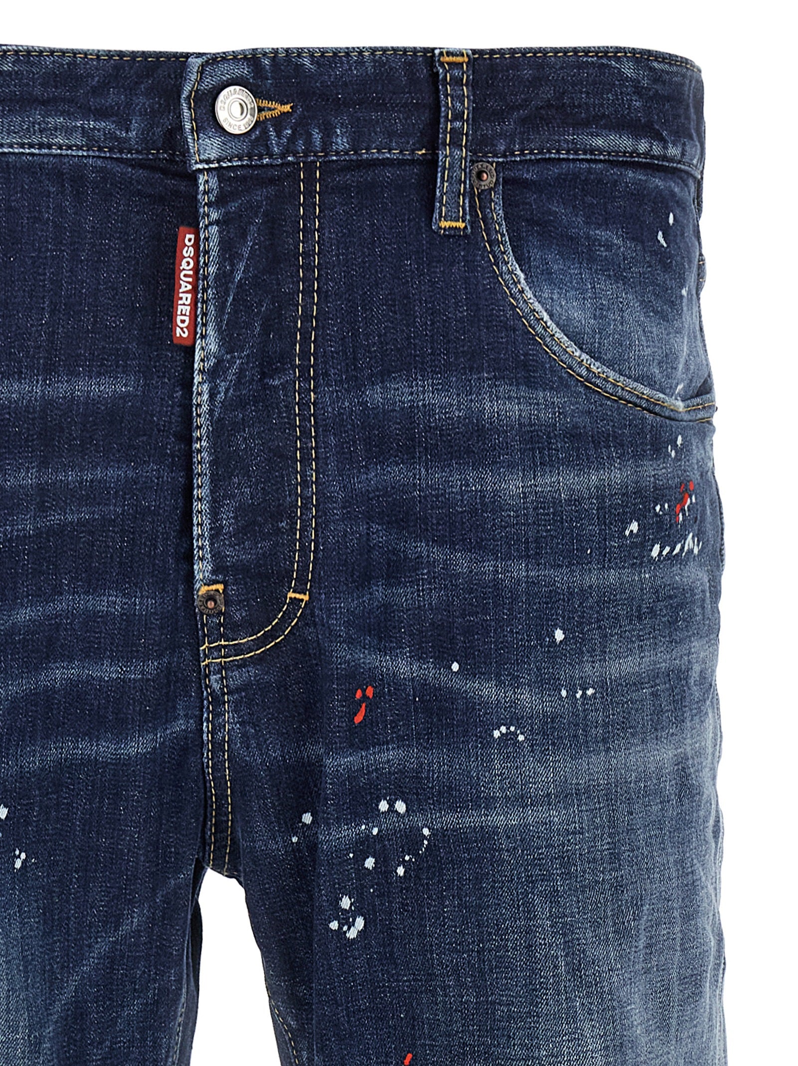 Dsquared² Blue Cotton Relaxed Fit Jeans, Artisanal Luxury Denim