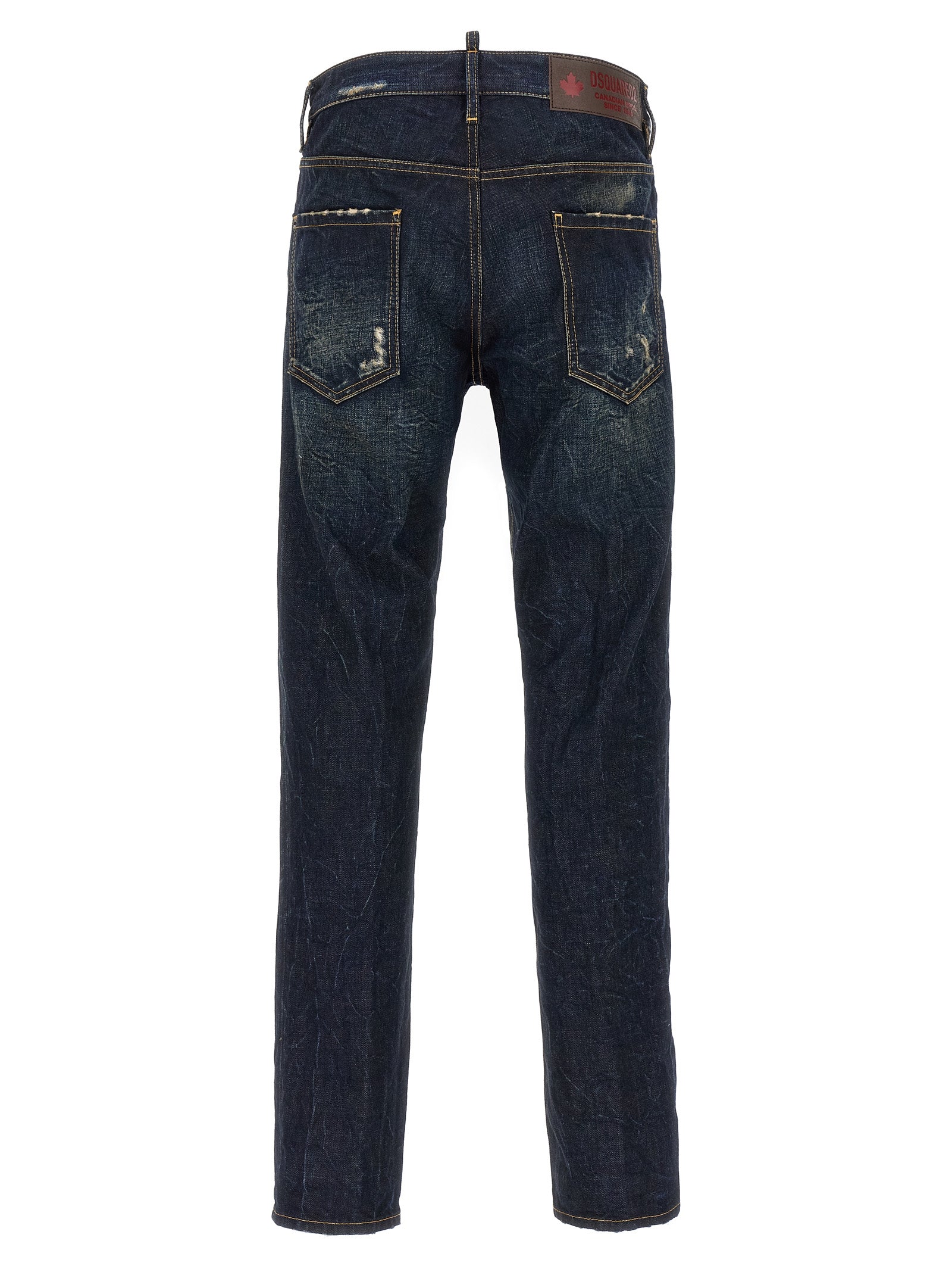 Dsquared² Blue Cotton Slim Fit Jeans - Artisanal Luxury Denim