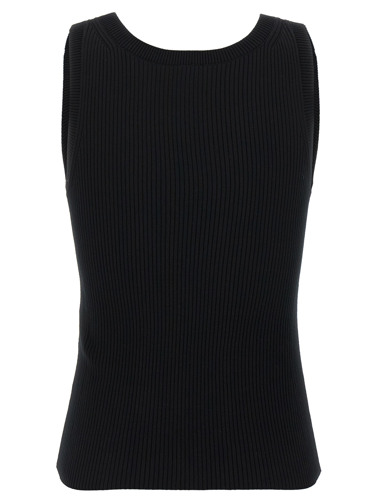 Indulge in the Kenzo Black Viscose Sleeveless T-Shirt, where impeccable craftsmanship meets modern elegance, perfect for the discerning individual seeking timeless allure.