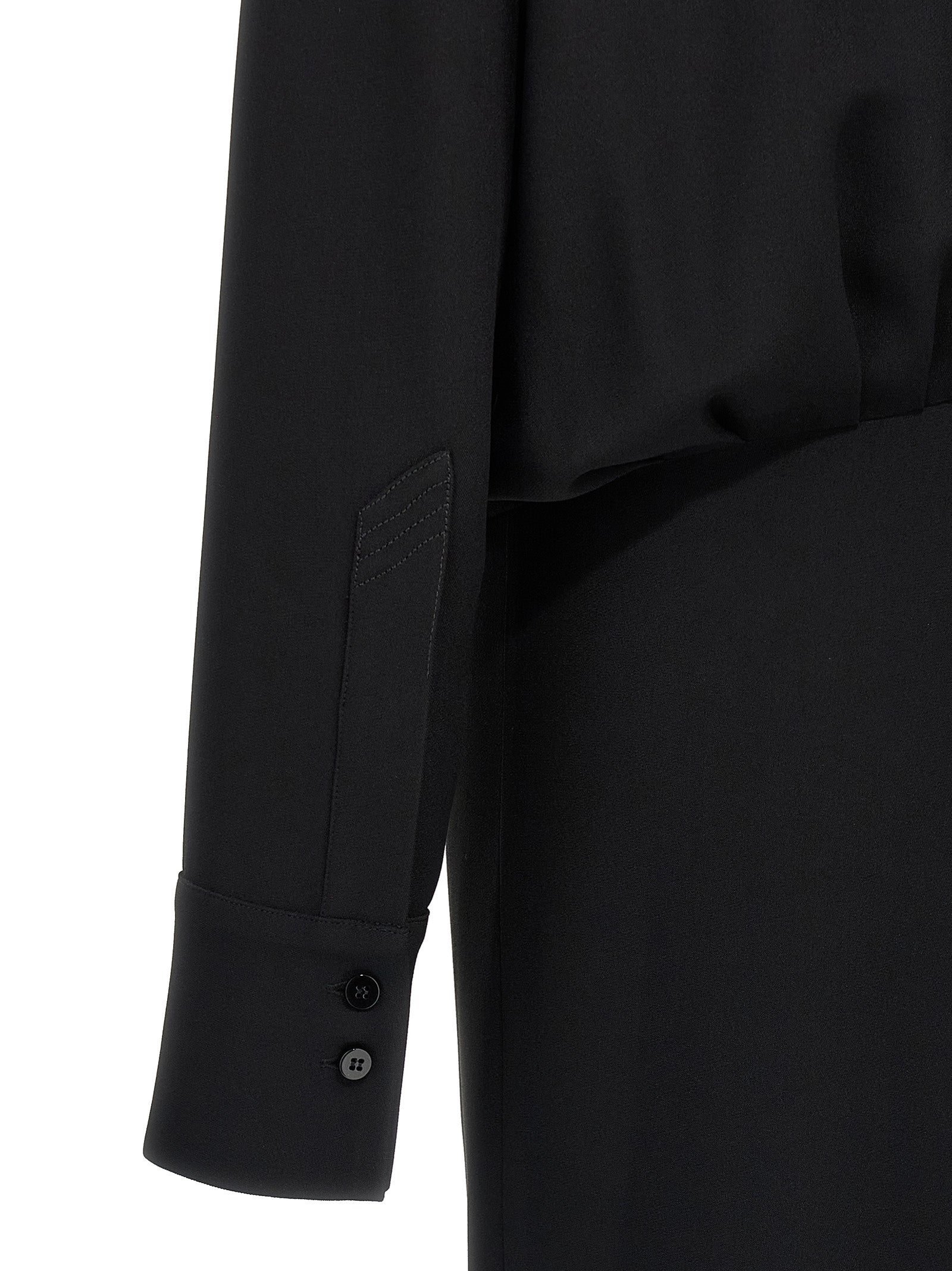 Indulge in The Attico Black Marabou Midi Dress, a luxurious blend of acrylic and viscose, embodying elegance and sophistication for the discerning fashion lover.