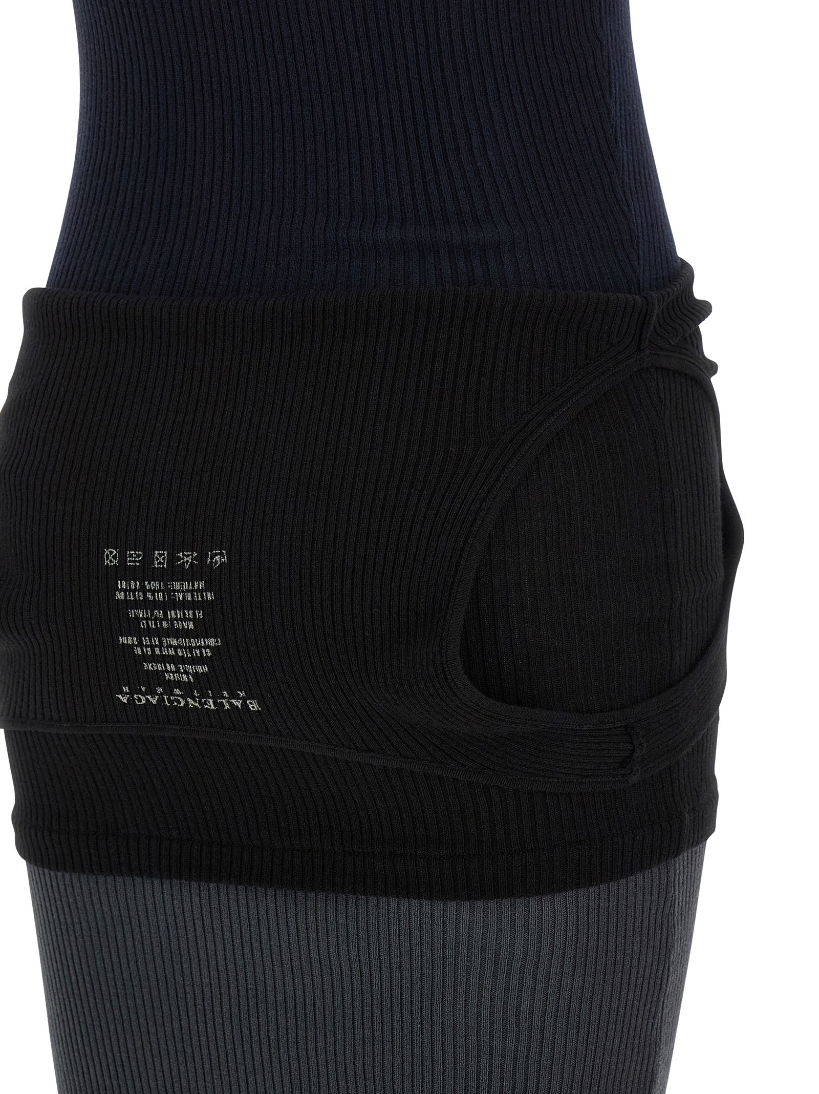 Balenciaga Black Cotton Long Dress - Artisanal Couture Elegance