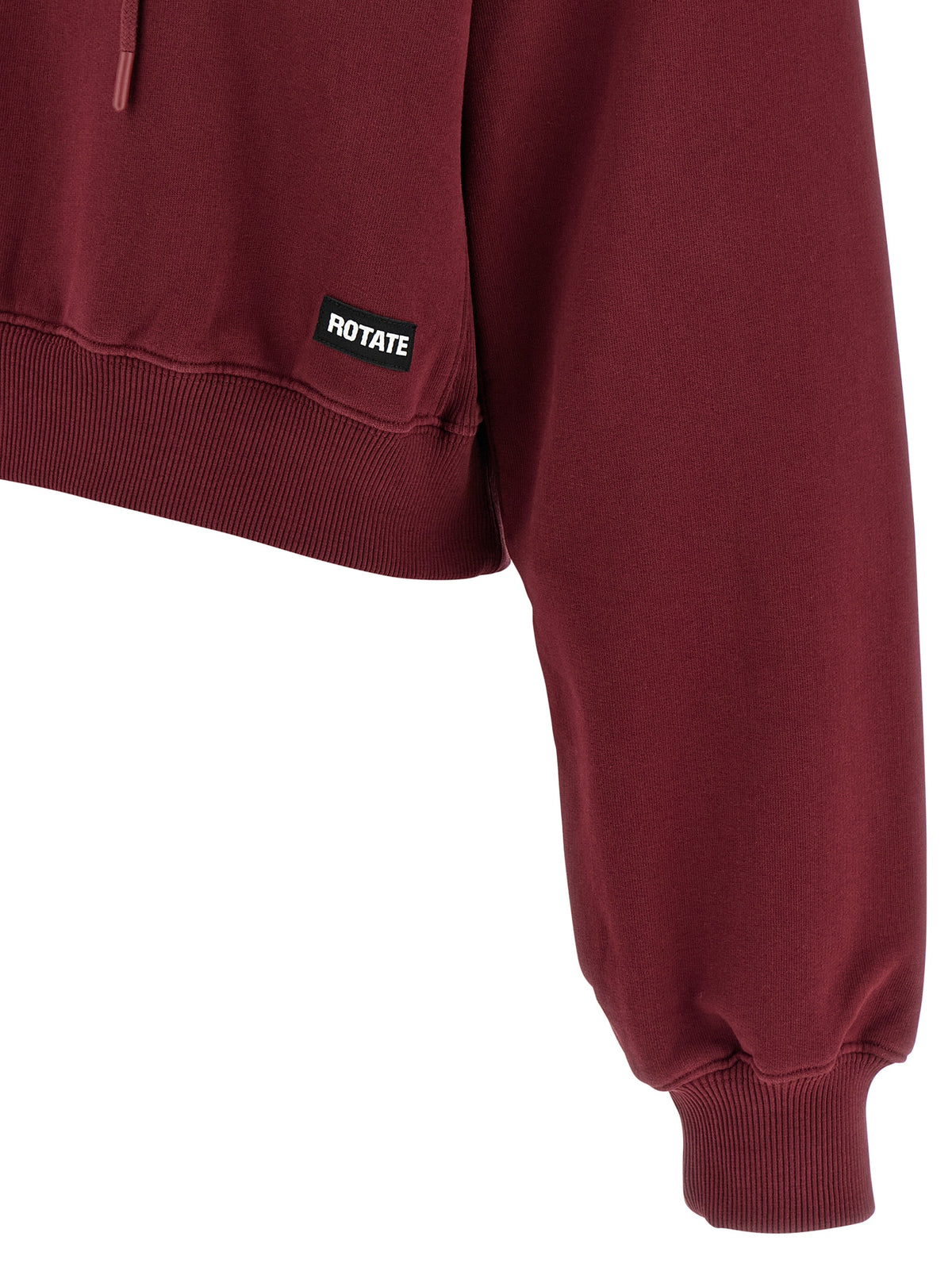 ROTATE BIRGER CHRISTENSEN Bordeaux Cotton Hoodie - Luxe Comfort