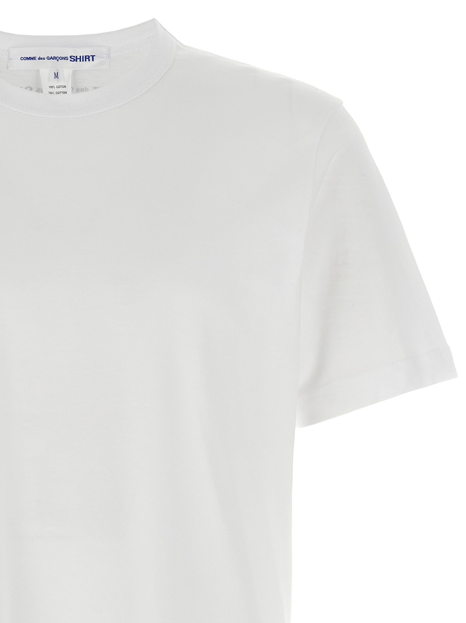 Comme Des Garçons White Cotton T-Shirt – Designer Couture Essential