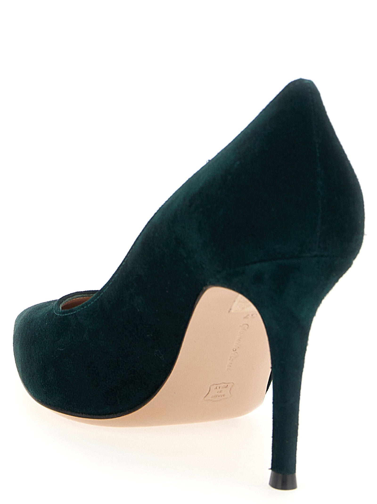 Elevate your elegance with Gianvito Rossi Bicolor Suede Leather High Heel Pumps, where exquisite Italian craftsmanship meets bold sophistication for unforgettable moments.