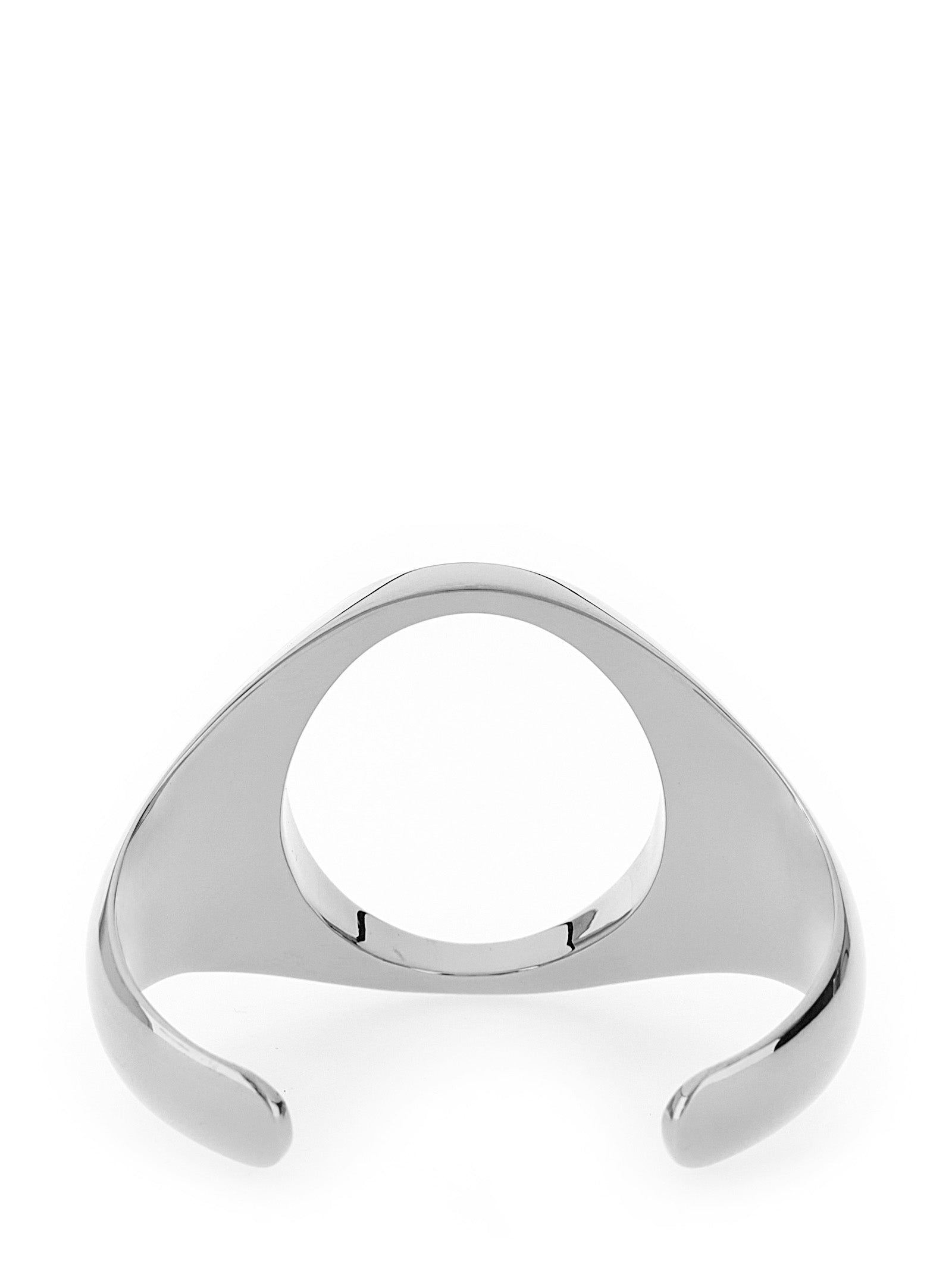 Discover the MM6 Maison Margiela Silver Brass Bracelet, a symbol of artisanal elegance and modern sophistication, perfect for elevating any ensemble.