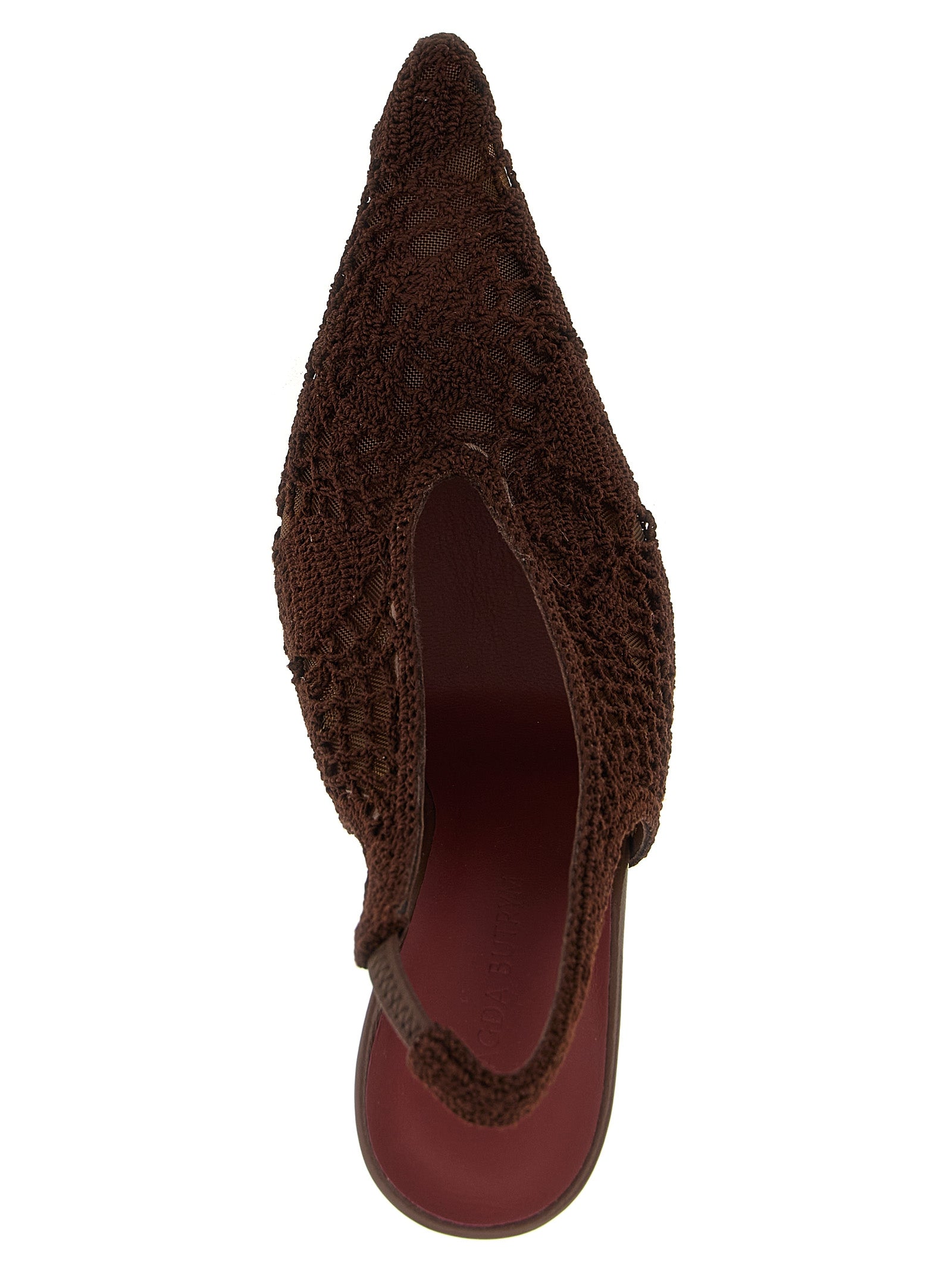 Indulge in the exquisite craftsmanship of Magda Butrym's Brown Cotton High Heel Pumps, where luxurious materials meet artisanal elegance for the discerning connoisseur.