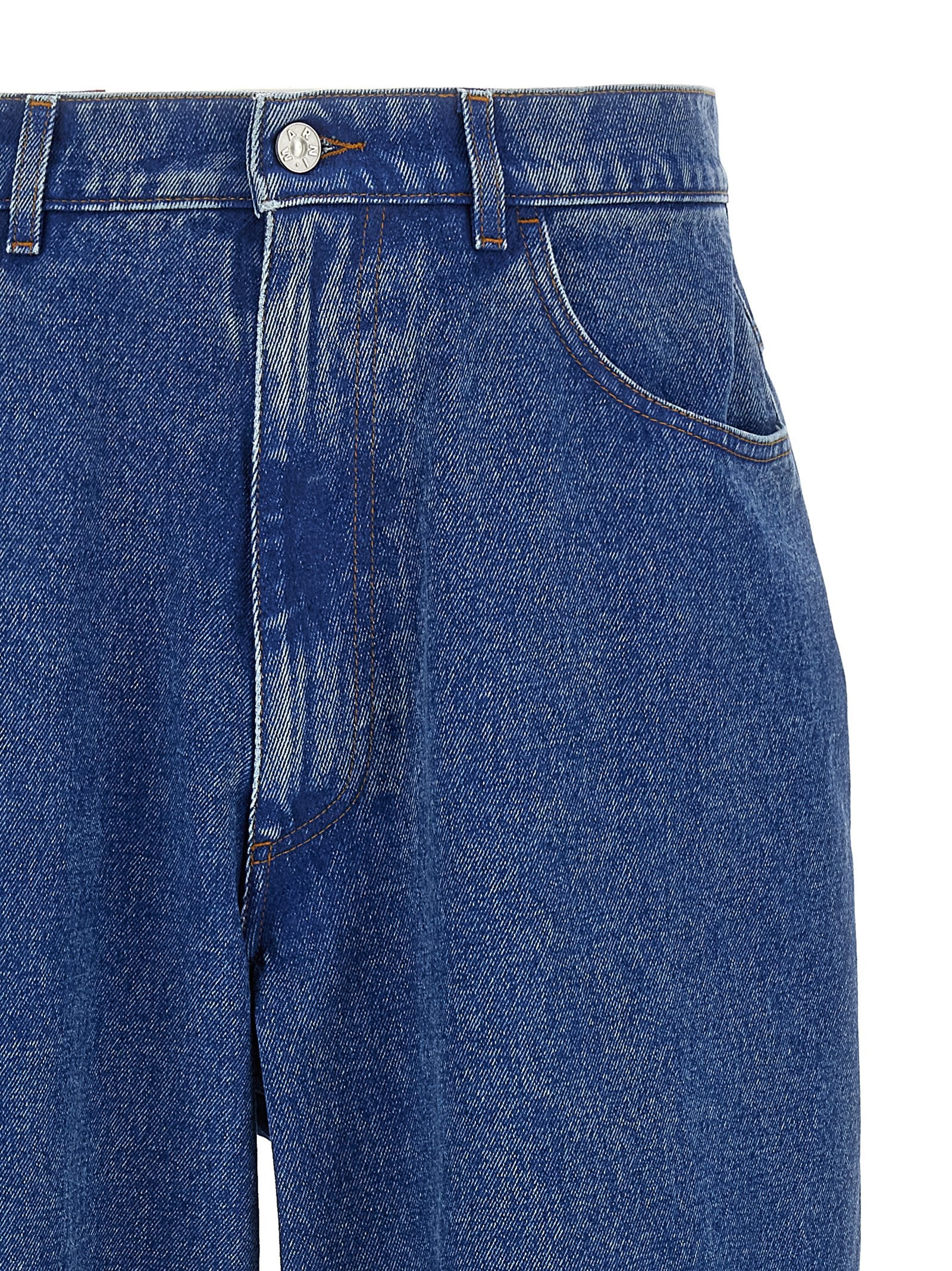 Discover Marni's Blue Cotton Denim Jeans, where artisanal craftsmanship meets luxurious comfort, redefining modern elegance for the discerning individual.