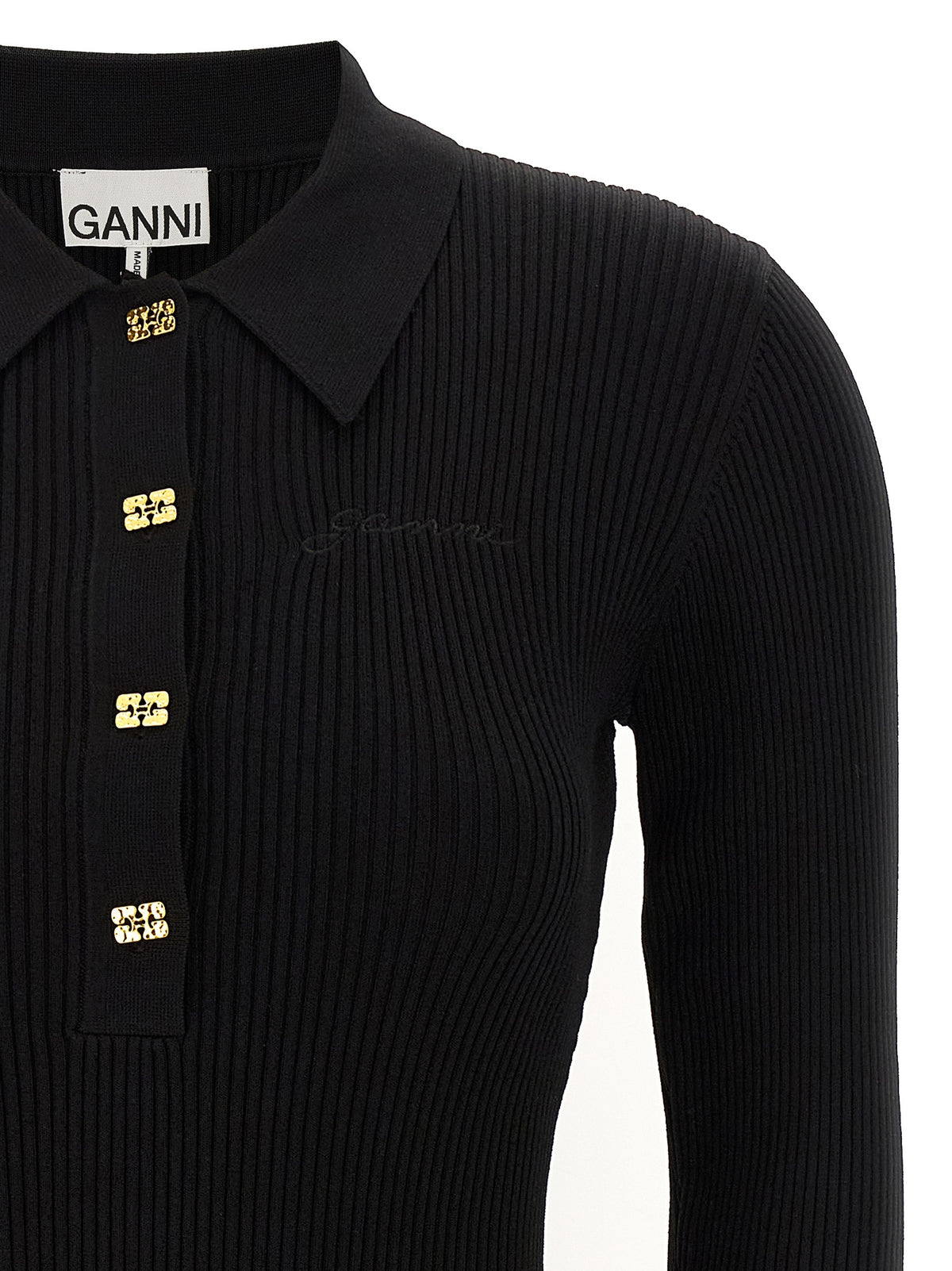 Ganni Melange Rib Knit Mini Dress - Elevate Your Sophistication