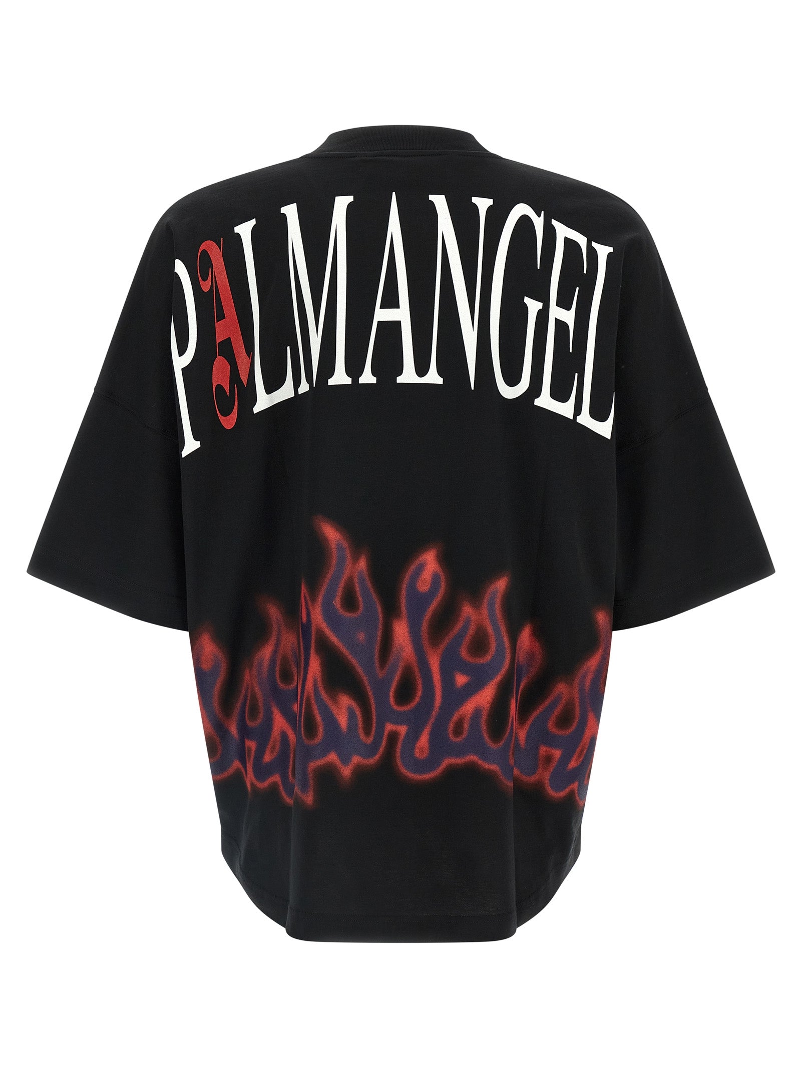 Elevate your wardrobe with the Palm Angels Black Cotton T-Shirt, a luxurious blend of Italian craftsmanship and bold design, perfect for the discerning fashion aficionado.