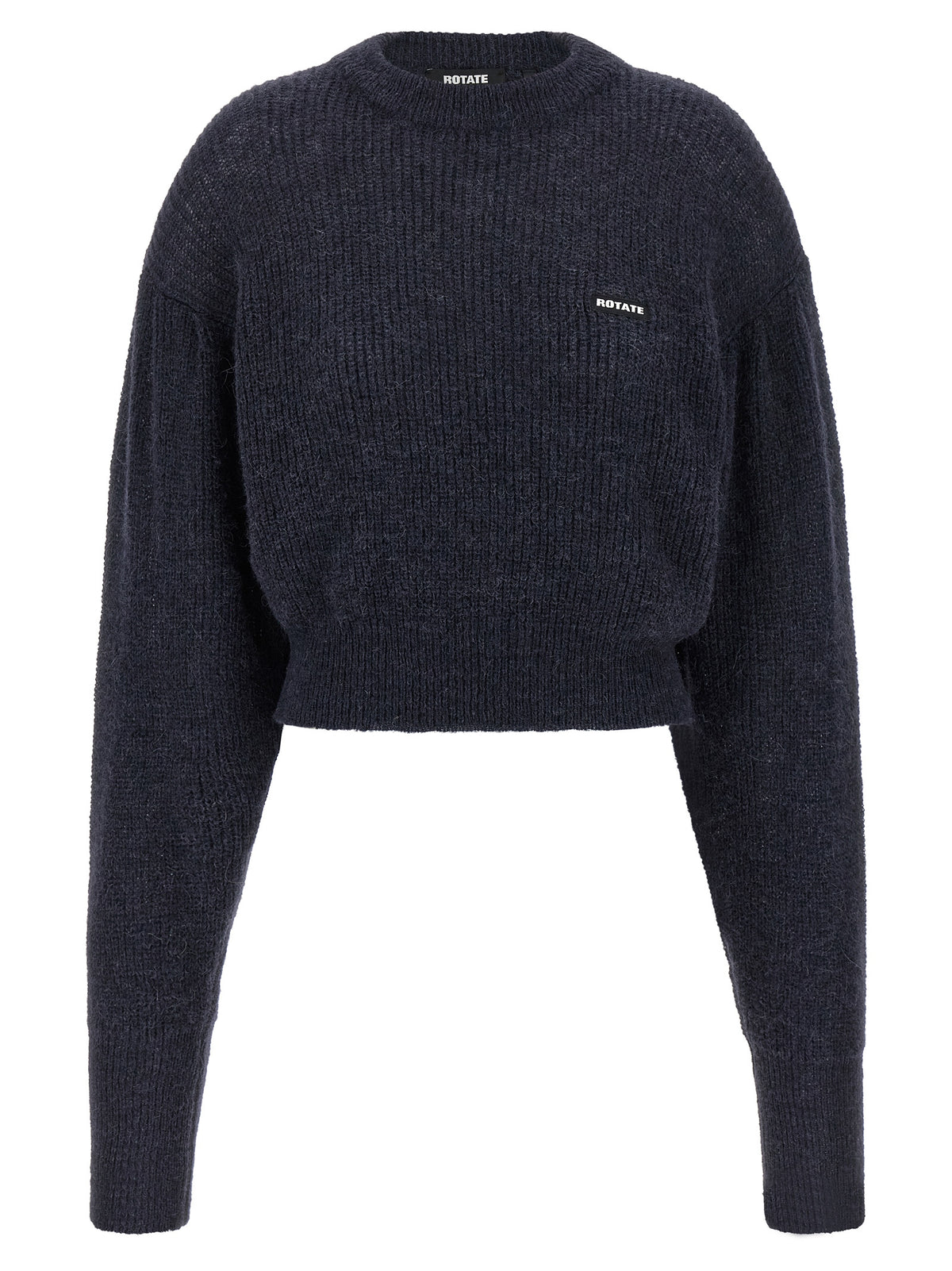 ROTATE BIRGER CHRISTENSEN Blue Wool Cardigan - Luxe Elegance