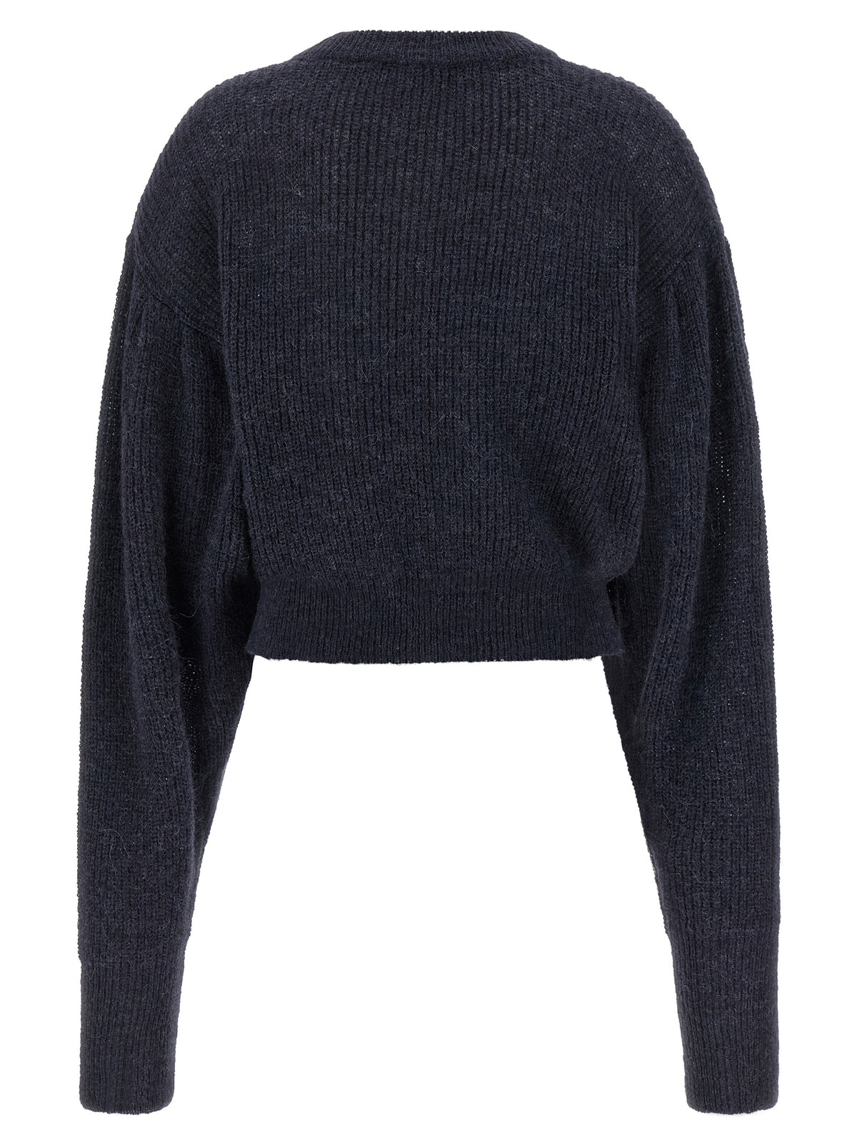 ROTATE BIRGER CHRISTENSEN Blue Wool Cardigan - Luxurious Elegance