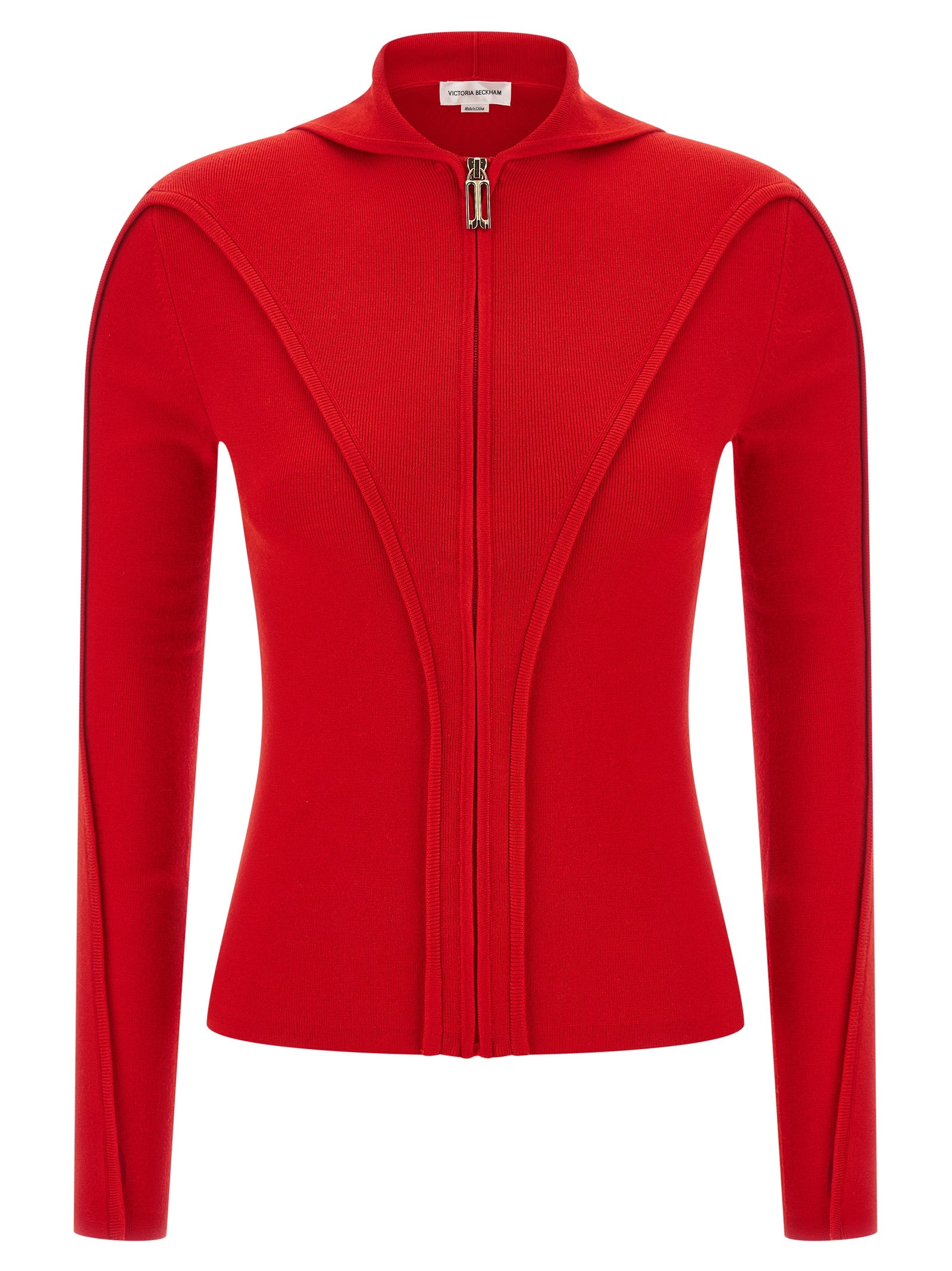 Indulge in the Victoria Beckham Multicolor Wool Cardigan, a luxurious blend of wool and nylon, designed for timeless elegance and effortless sophistication.