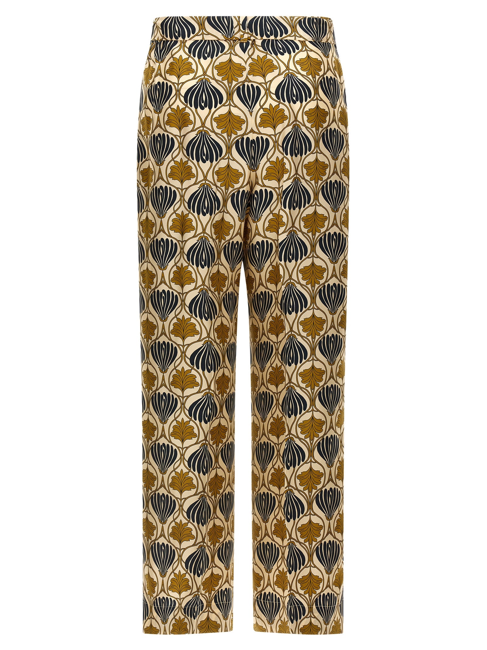 Discover the Max Mara Bicolor Silk Casual Pants, where exquisite silk meets sophisticated design, embodying timeless elegance for the discerning fashionista.