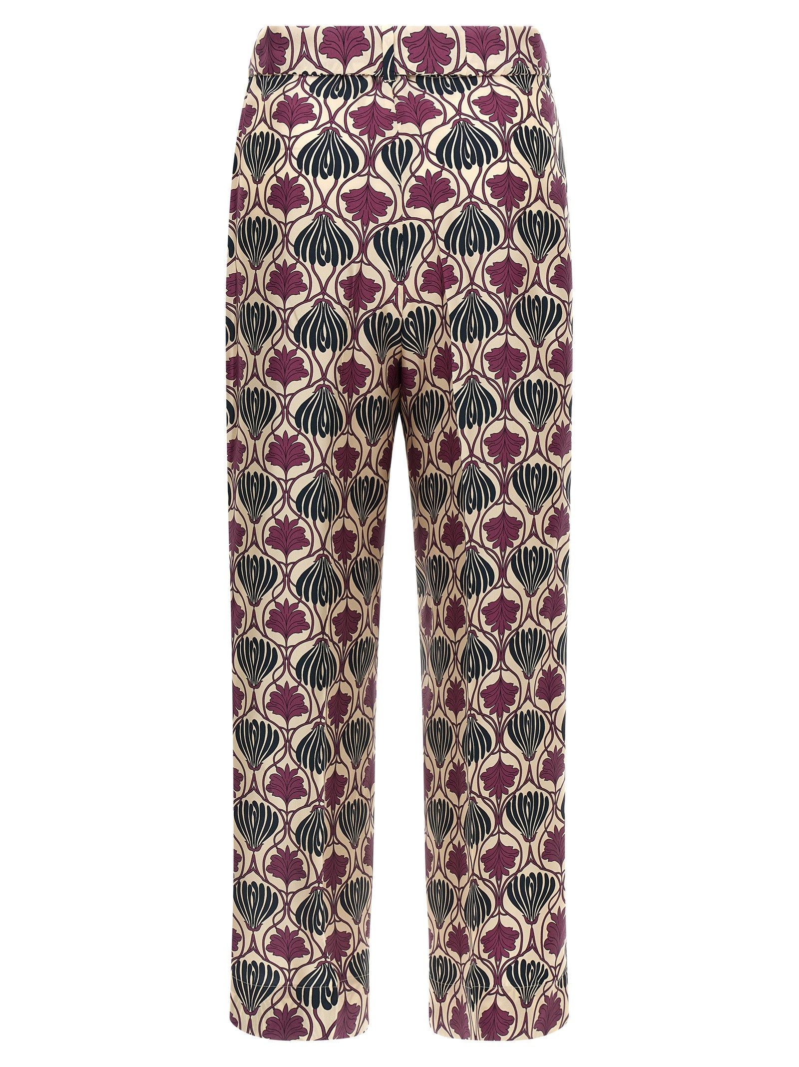 Elevate your elegance with Max Mara's Purple Silk Casual Pants, a luxurious blend of sophistication and style, perfect for the discerning individual.