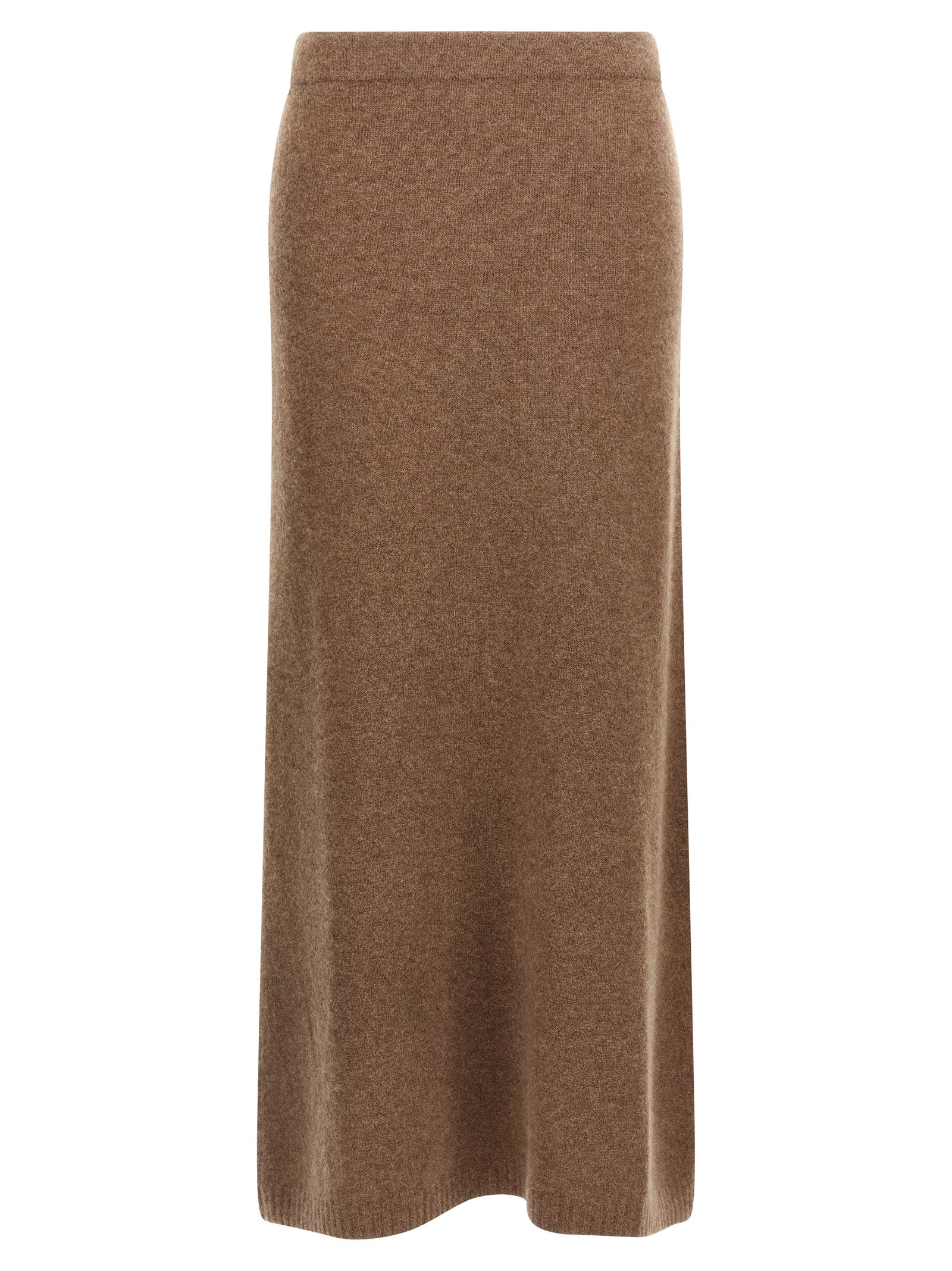 Indulge in the artistry of the Max Mara Gray Cashmere Midi Skirt, a luxurious blend of elegance and comfort, perfect for the discerning fashion connoisseur.