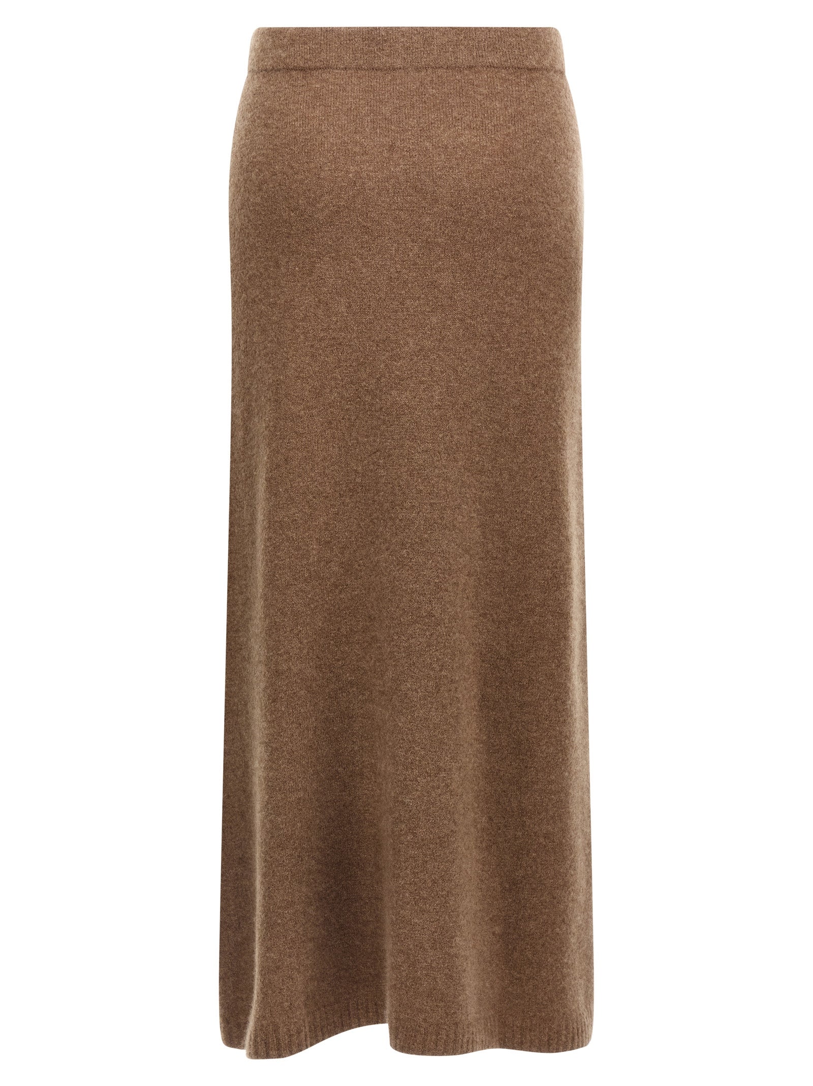 Discover the Max Mara Gray Cashmere Midi Skirt, a masterpiece of artisanal elegance crafted from a luxurious cashmere blend, perfect for timeless sophistication.