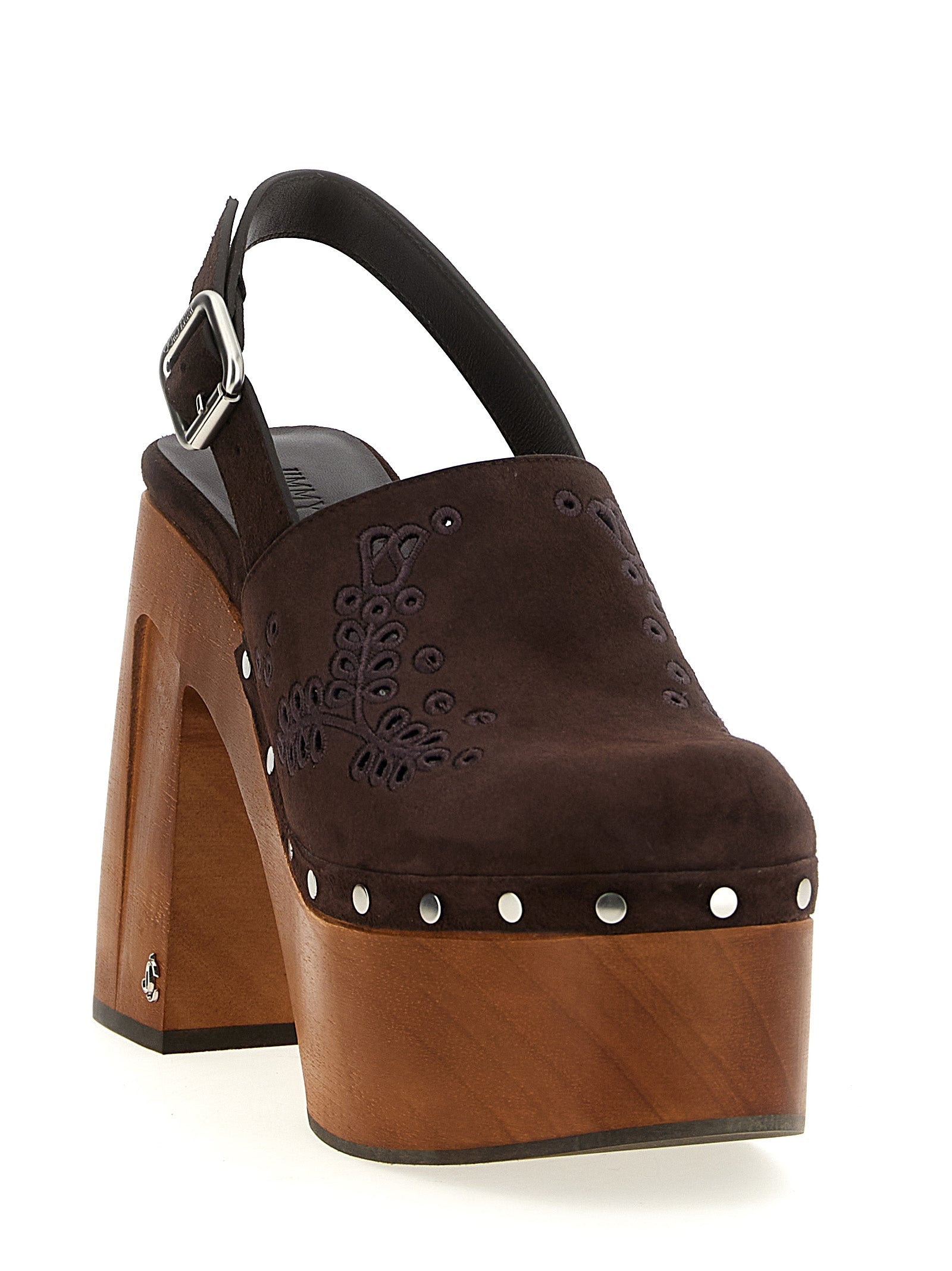 Step into a realm of sophistication with Jimmy Choo Brown Leather High Heel Pumps, where artisanal craftsmanship meets luxury, perfect for the discerning connoisseur.