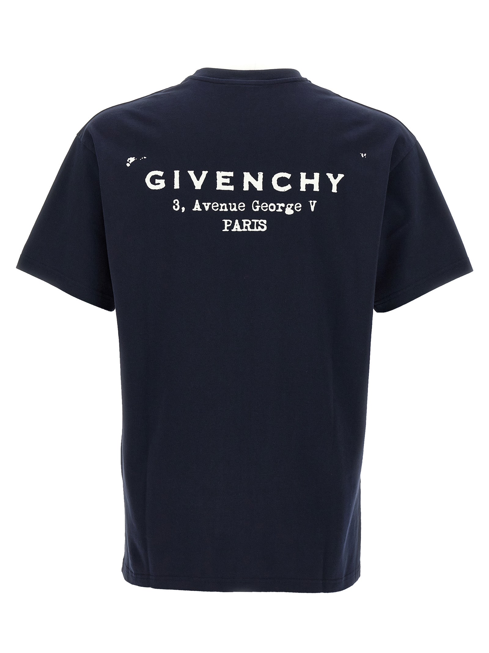 Givenchy Blue Cotton T-Shirt - Designer Luxury Essential Couture