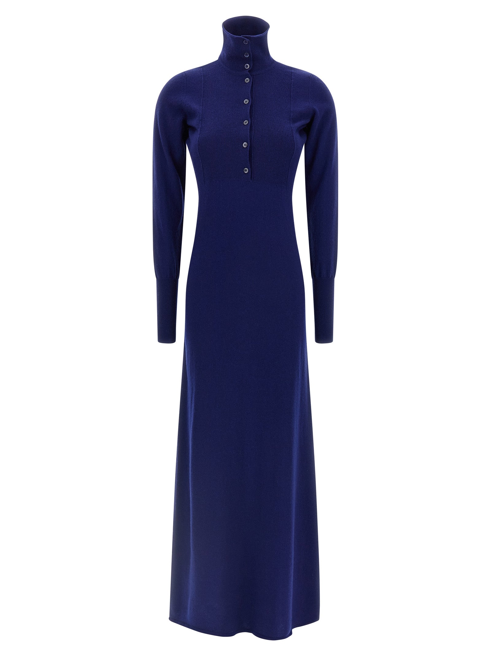 Discover the Tom Ford Blue Cashmere Long Dress, a masterpiece of Italian craftsmanship, blending luxurious comfort with timeless elegance for the discerning connoisseur.