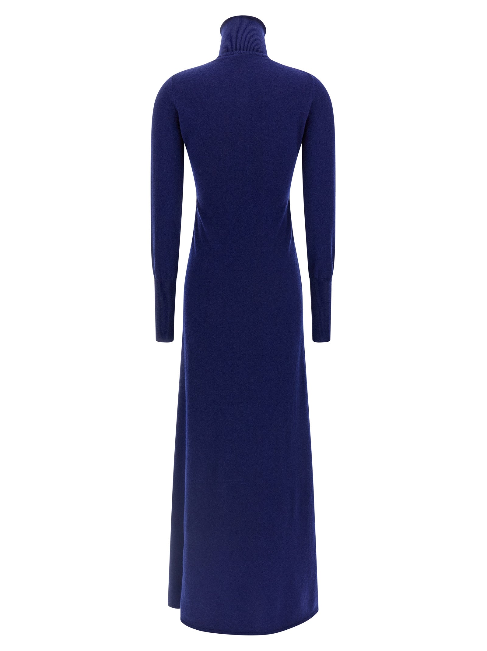 Experience the allure of Tom Ford's Blue Cashmere Long Dress, a masterpiece of Italian craftsmanship that embodies sophistication and timeless elegance.