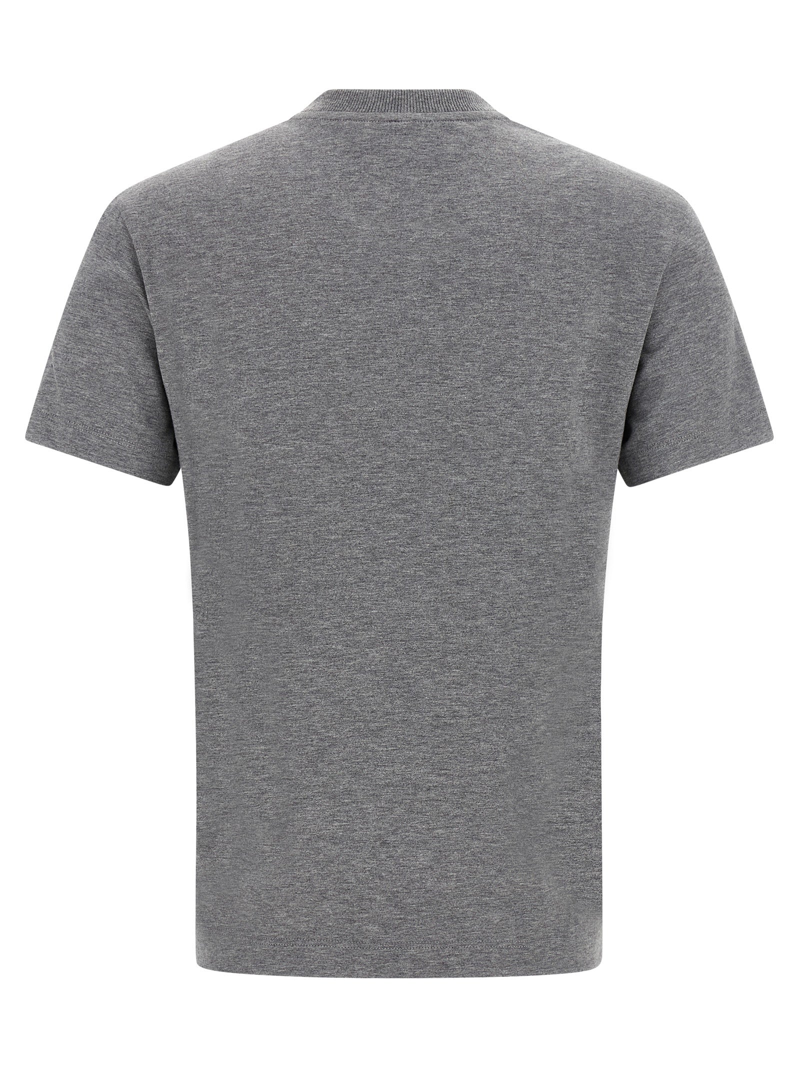 Elevate your style with the Fendi Gray Cotton T-Shirt, a luxurious blend of comfort and sophistication, featuring iconic 'Fendi Roma 1925' embroidery.