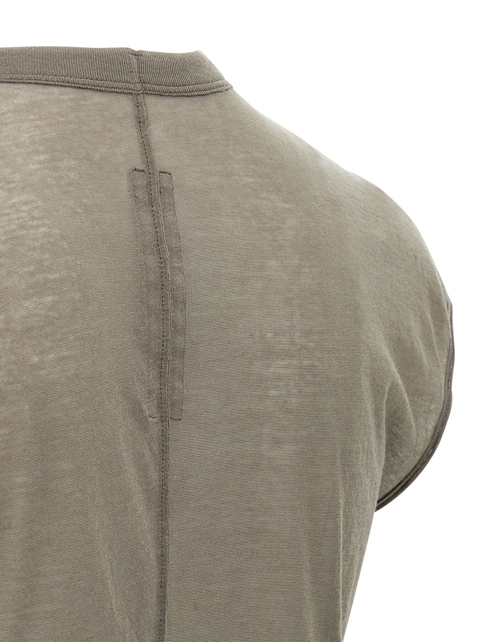 Rick Owens Gray Cotton T-Shirt
