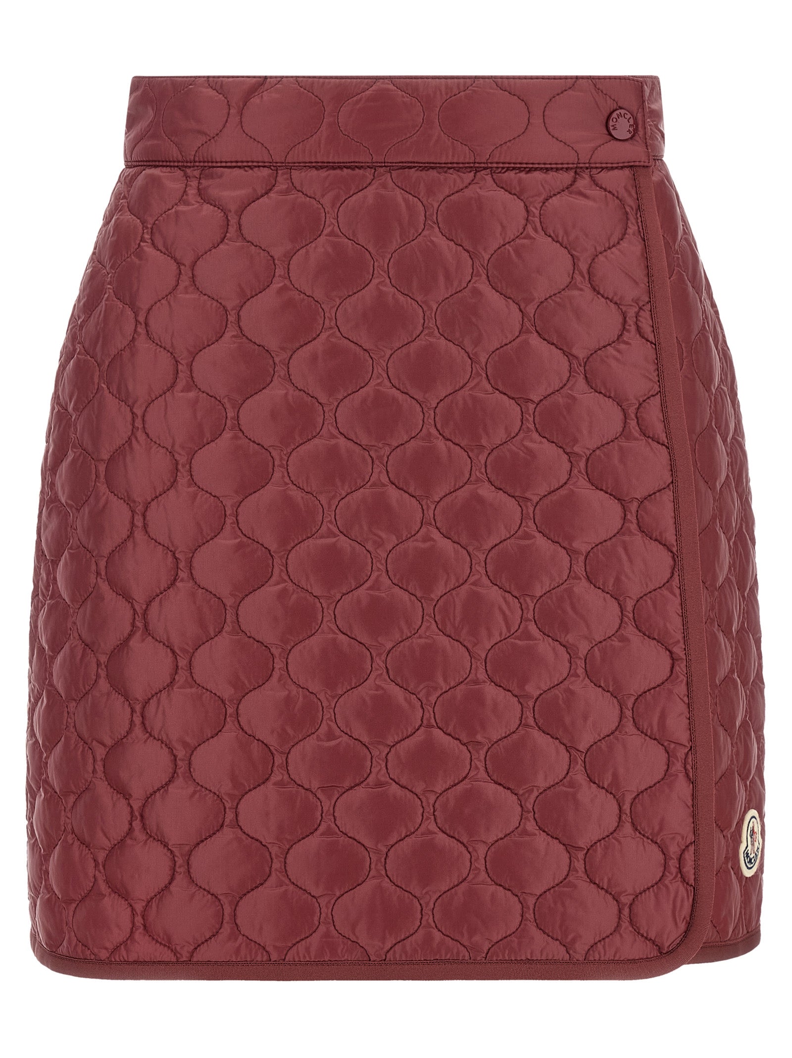 Moncler Bordeaux Long Skirt | Luxury Artisanal Fashion