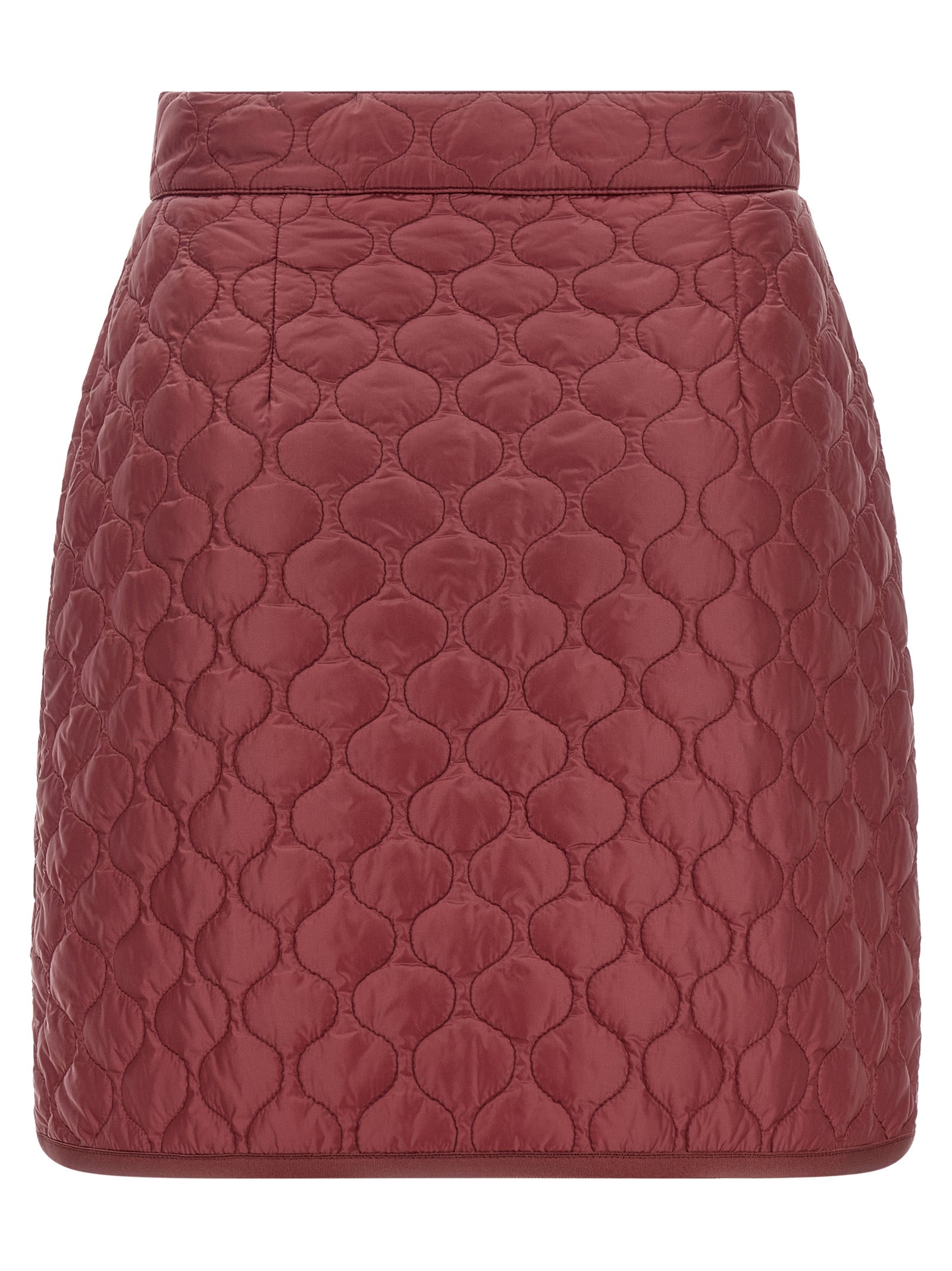 Moncler Bordeaux Long Skirt | Artisanal Luxury Fashion
