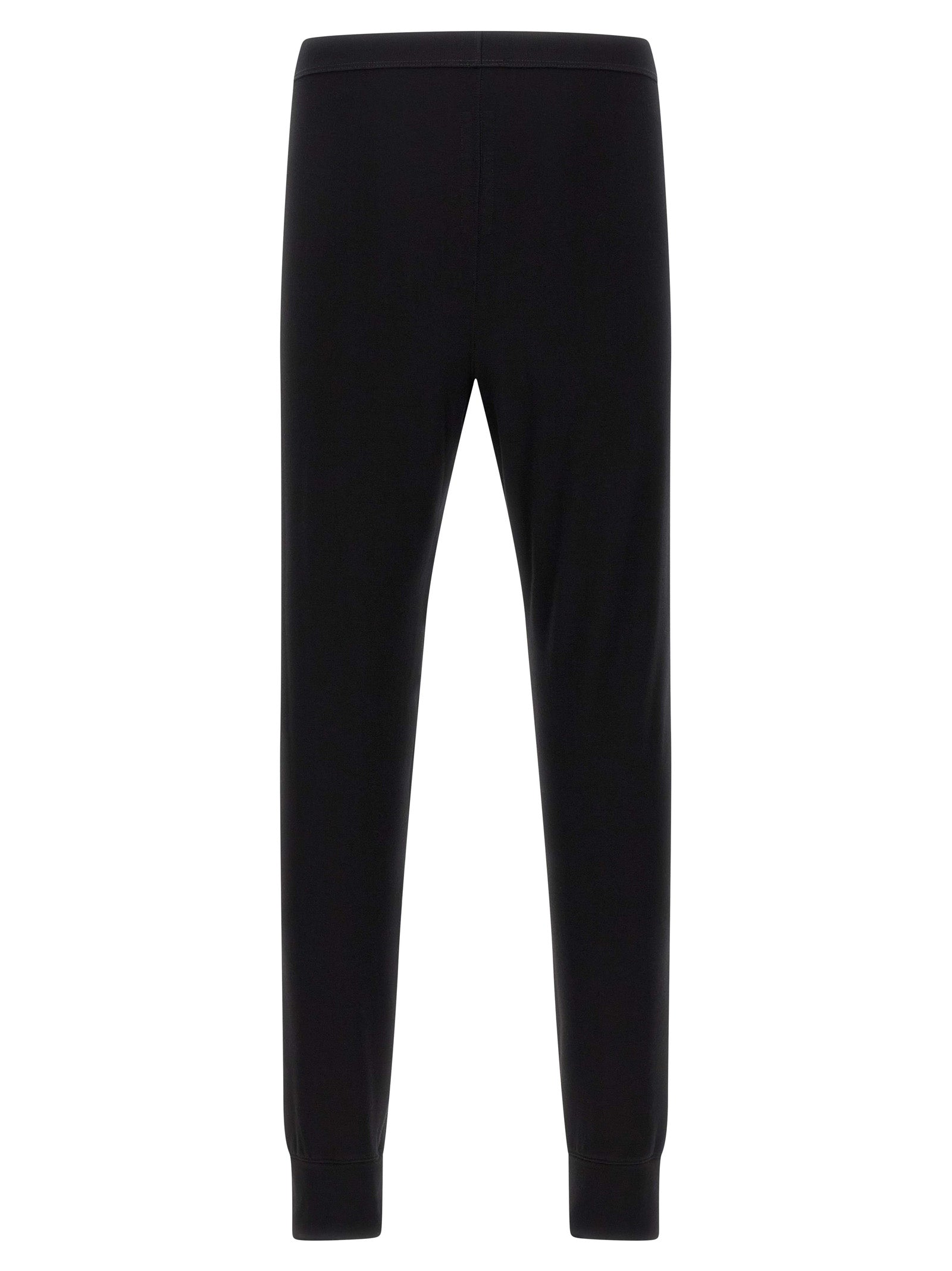 Rick Owens Black Wool Leggings - Luxury Designer Couture