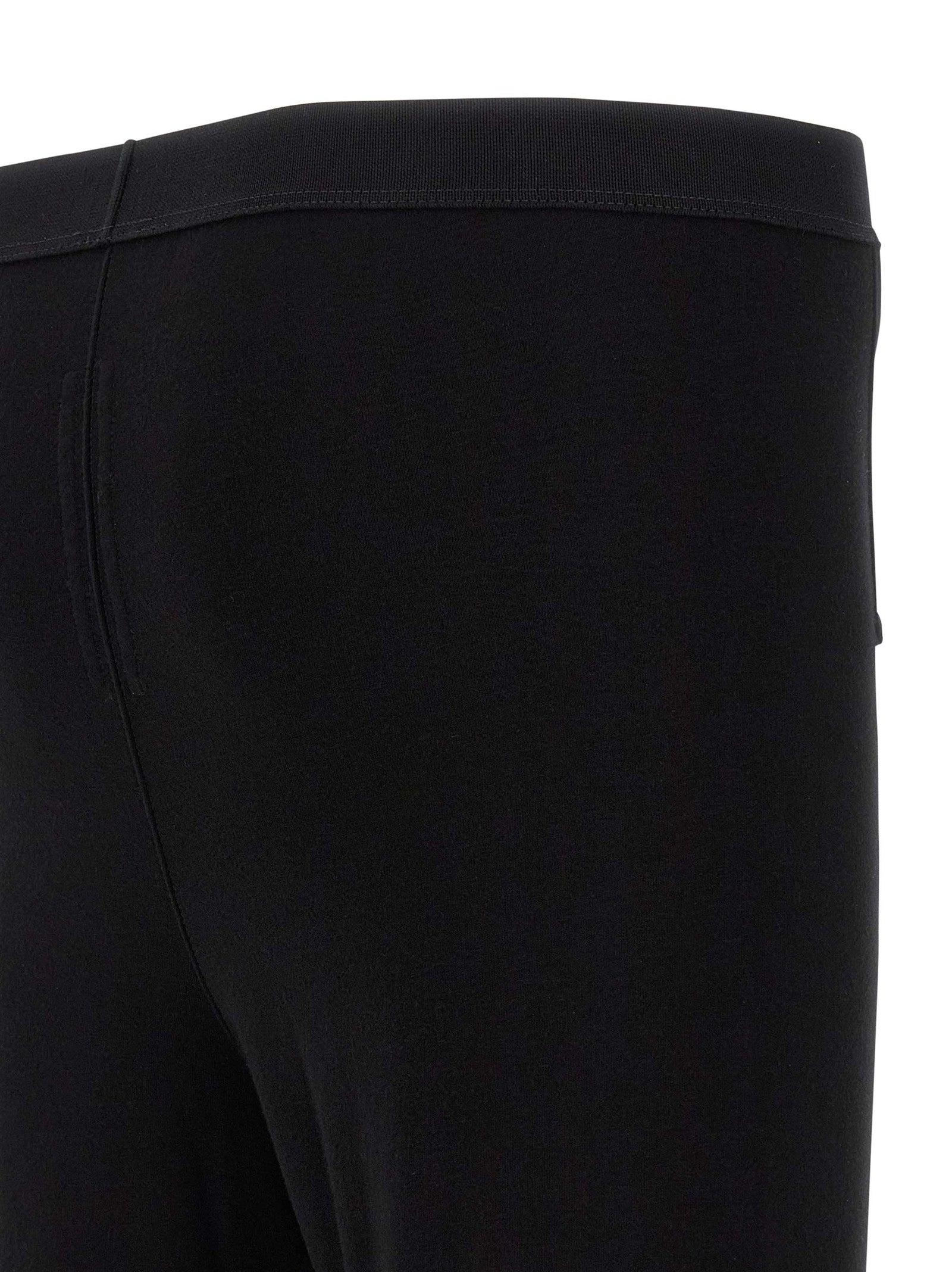 Rick Owens Black Wool Leggings - Luxury Designer Couture