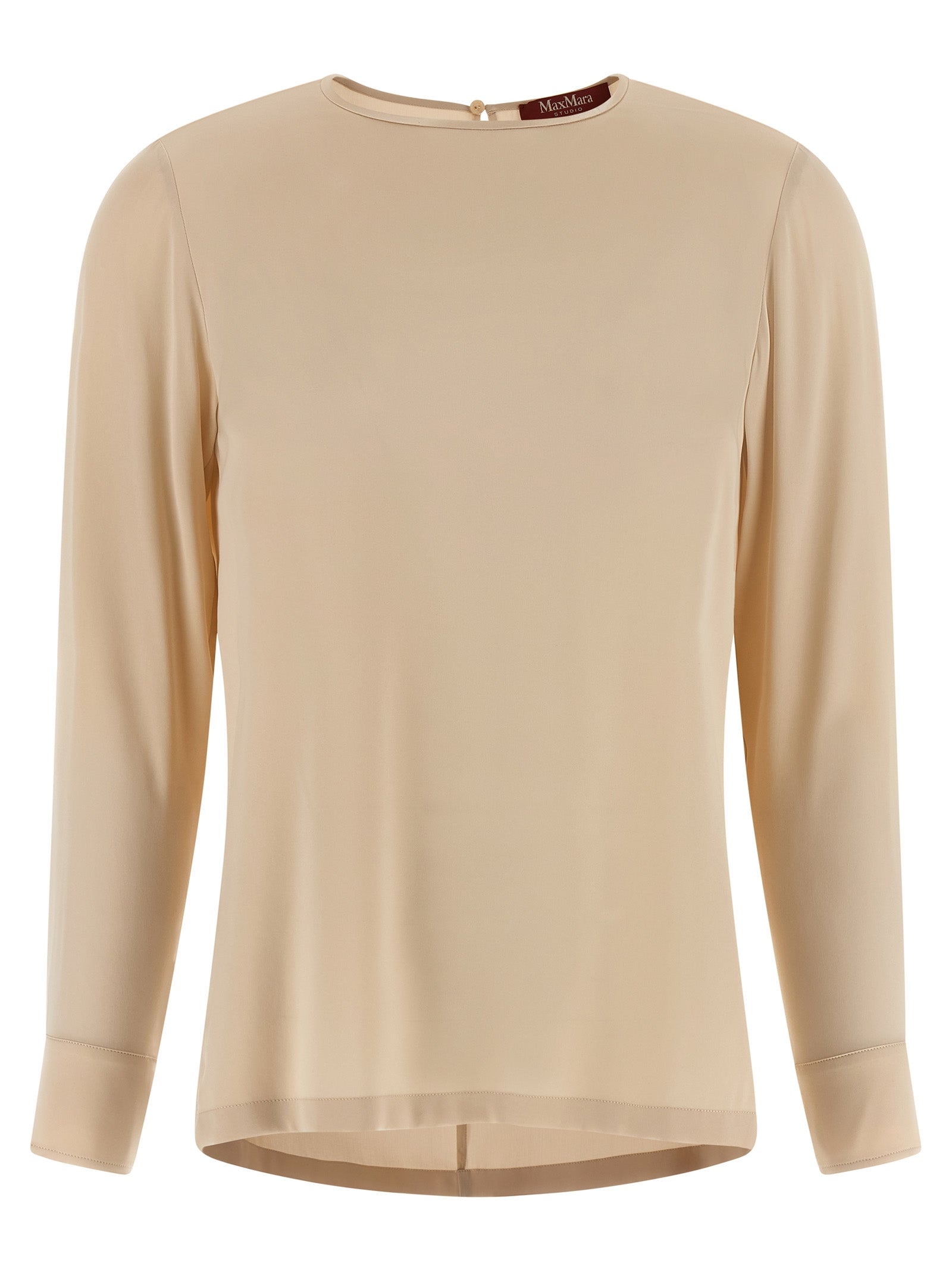 Max Mara Beige Silk Blouse