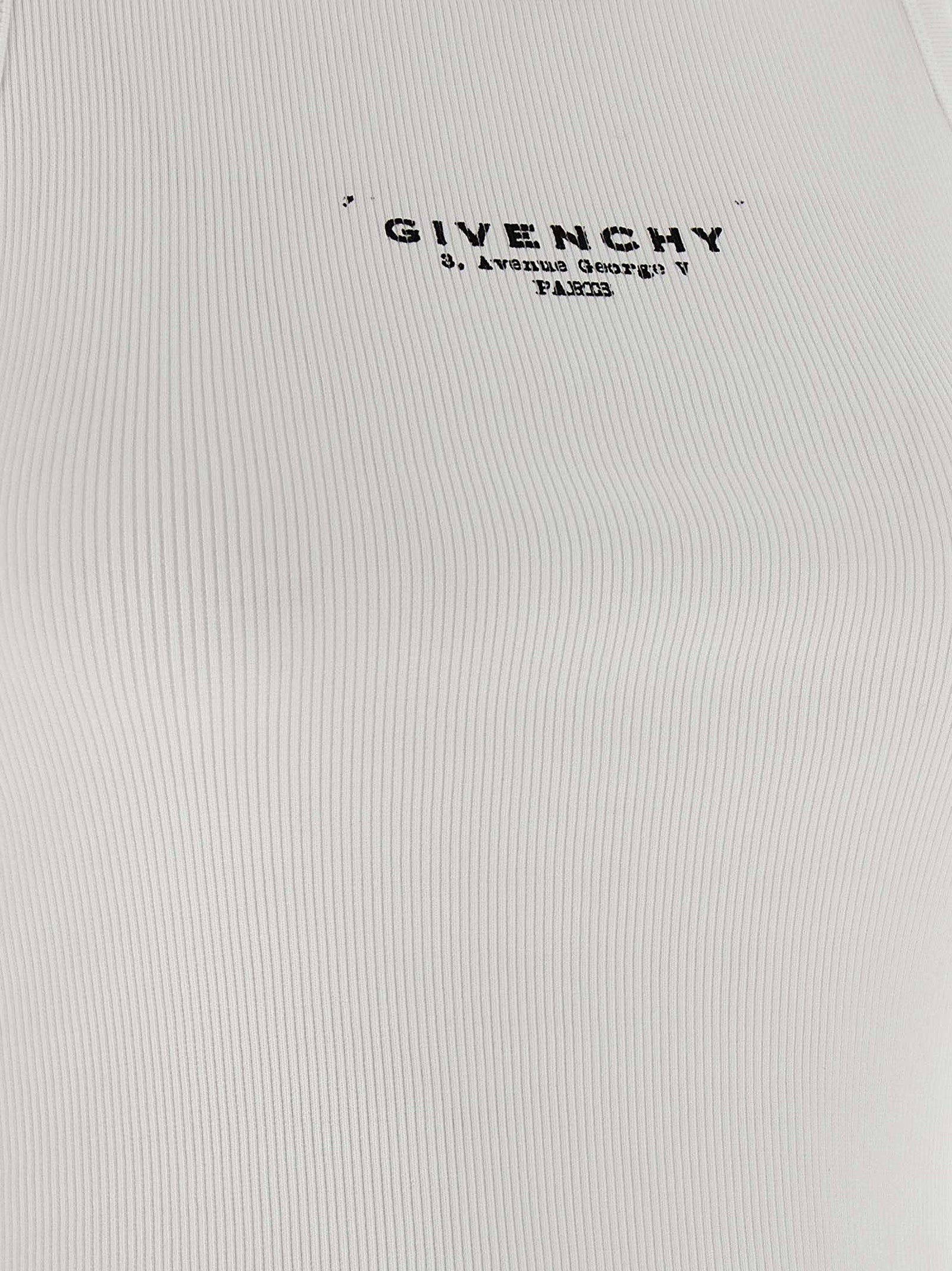 Givenchy White Cotton Sleeveless T-Shirt - Designer Luxury Essential