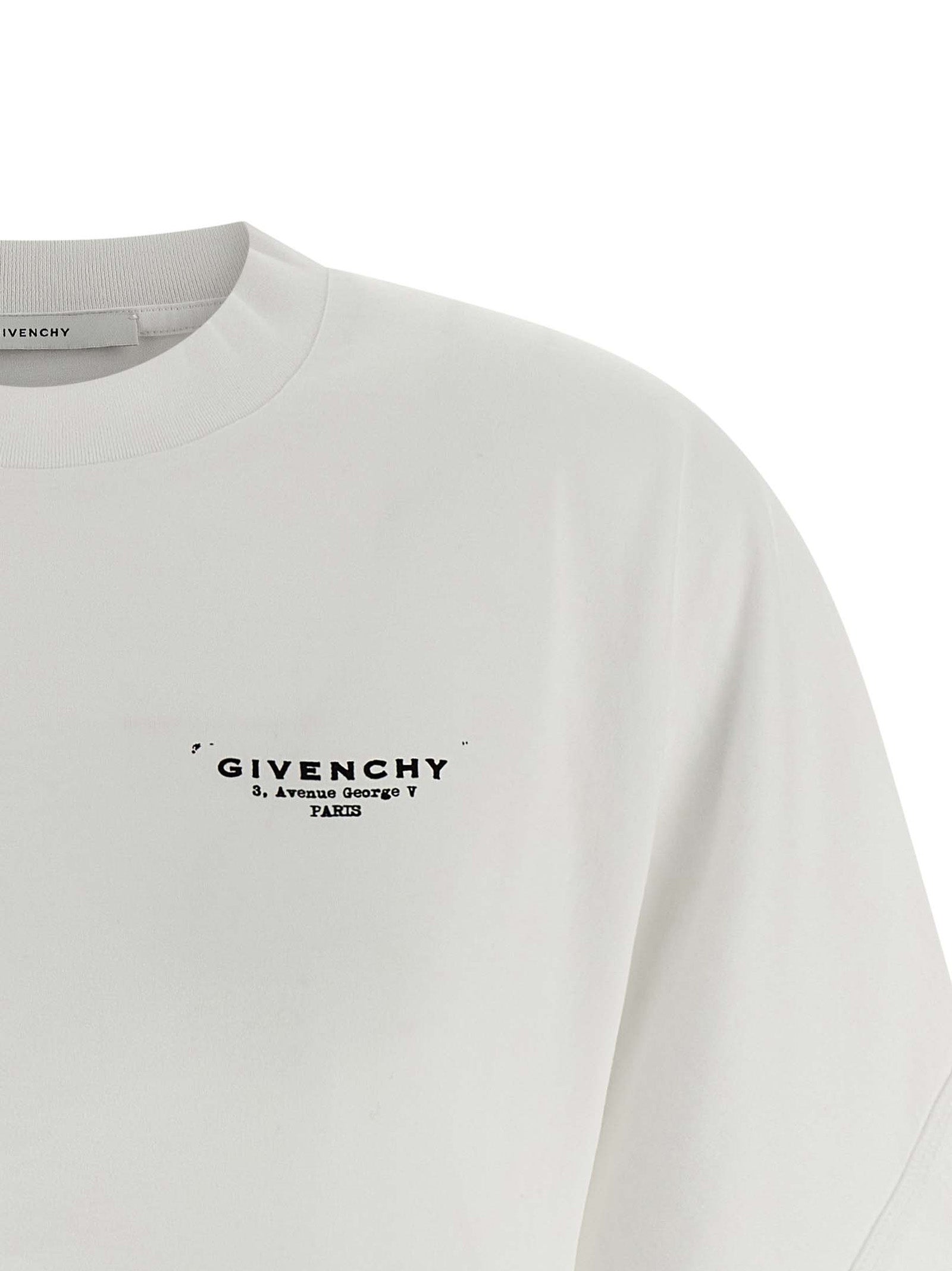 Givenchy White Cotton T-Shirt - Designer Couture Elegance