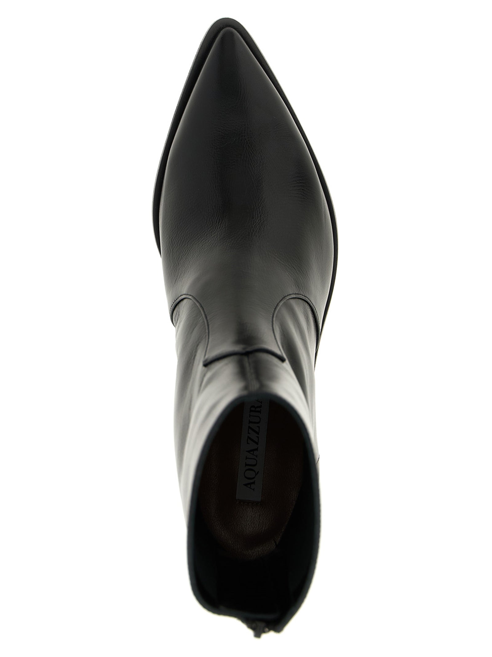 Step into unparalleled elegance with Aquazzura's Brunswick Black Calfskin Chelsea Boots, where Italian craftsmanship and timeless allure redefine luxury footwear.