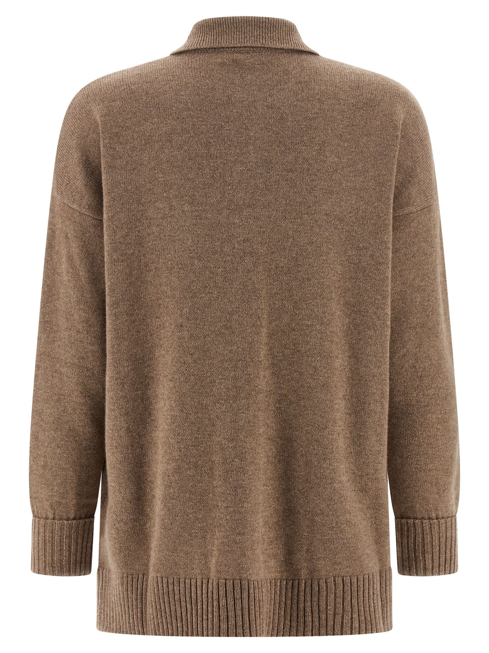 Indulge in the Max Mara Brown Cashmere Cardigan, a luxurious 100% cashmere masterpiece that embodies refined elegance and timeless sophistication for discerning individuals.
