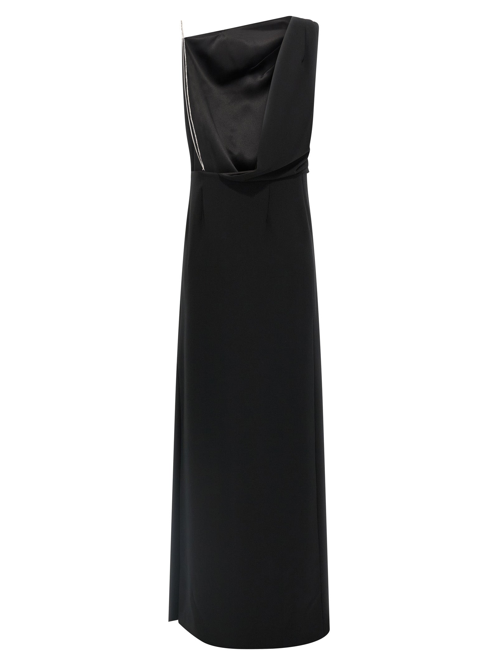 Indulge in the Max Mara Black Triacetate Long Dress, where exquisite craftsmanship meets luxurious allure, perfect for those who embrace elegance and sophistication.