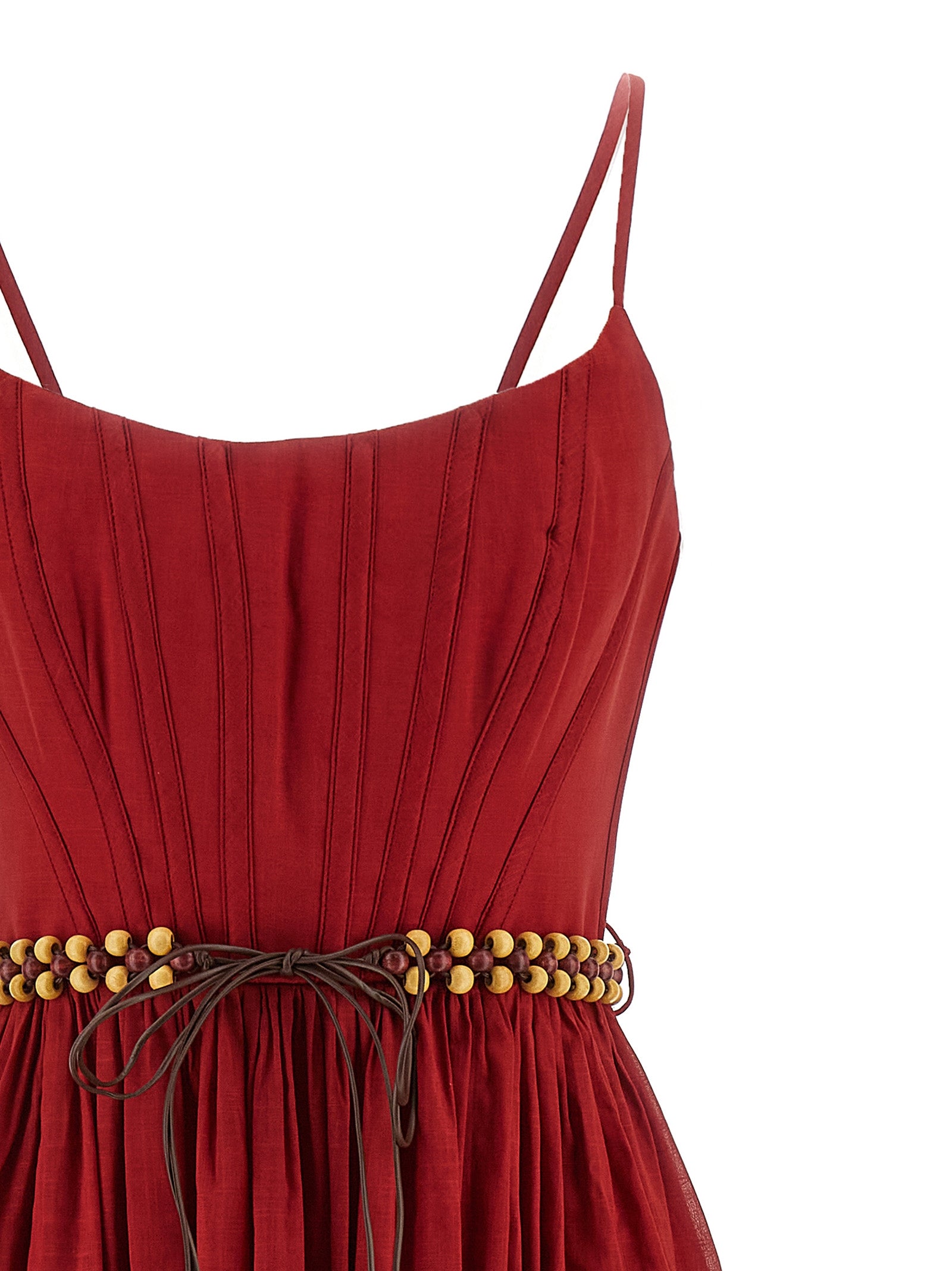 Experience the allure of the Zimmermann Rhiannon Cotton Midi Dress, a masterpiece in Red Multi Paisley, blending exquisite craftsmanship with effortless elegance for unforgettable moments.