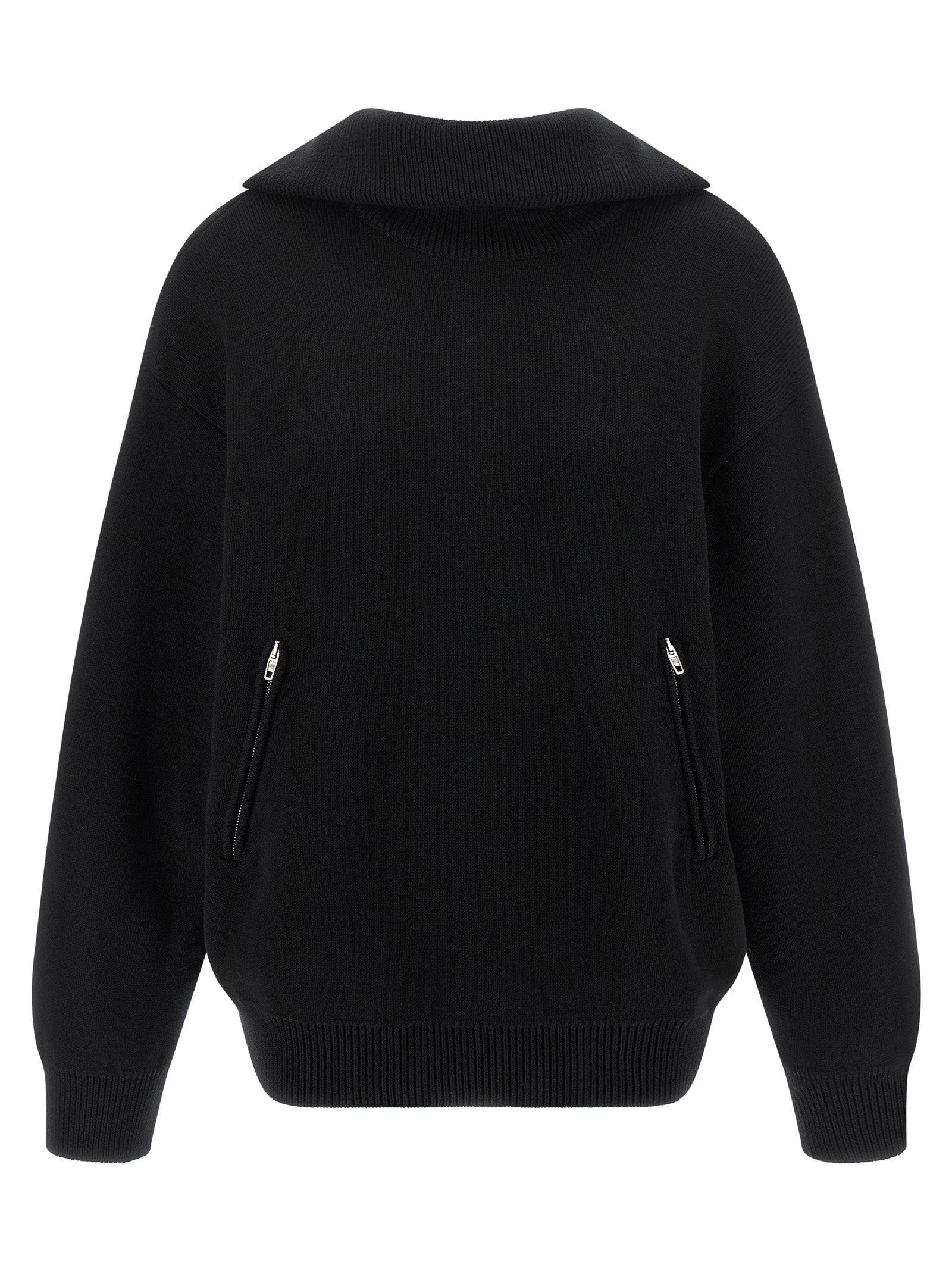 Balenciaga Black Cotton Cardigan - Artisanal Luxury Fashion